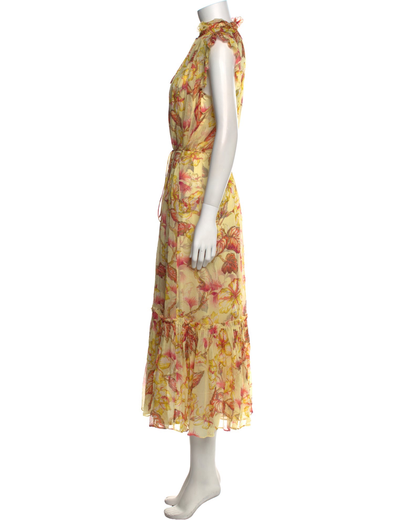 Zimmermann Floral Print Midi Length Dress