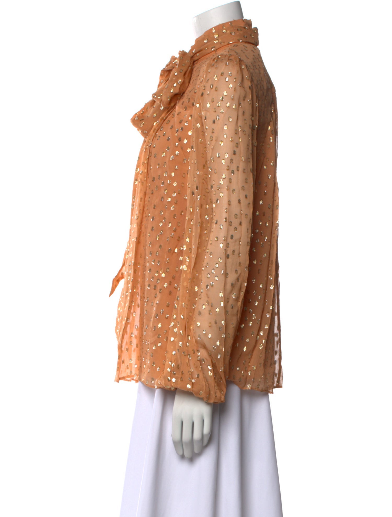 Zimmermann Silk Mock Neck Blouse