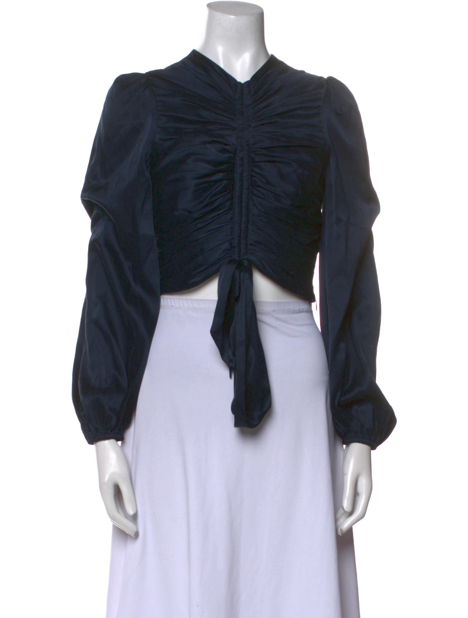 Zimmermann Silk V-Neck Crop Top