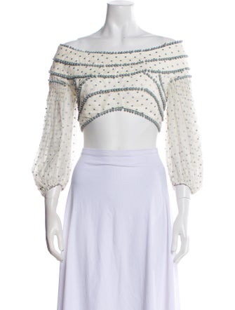 Zimmermann 2018 Painted Heart Crop Top