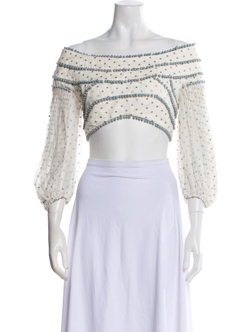 Zimmermann 2018 Painted Heart Crop Top