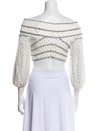 Zimmermann 2018 Painted Heart Crop Top