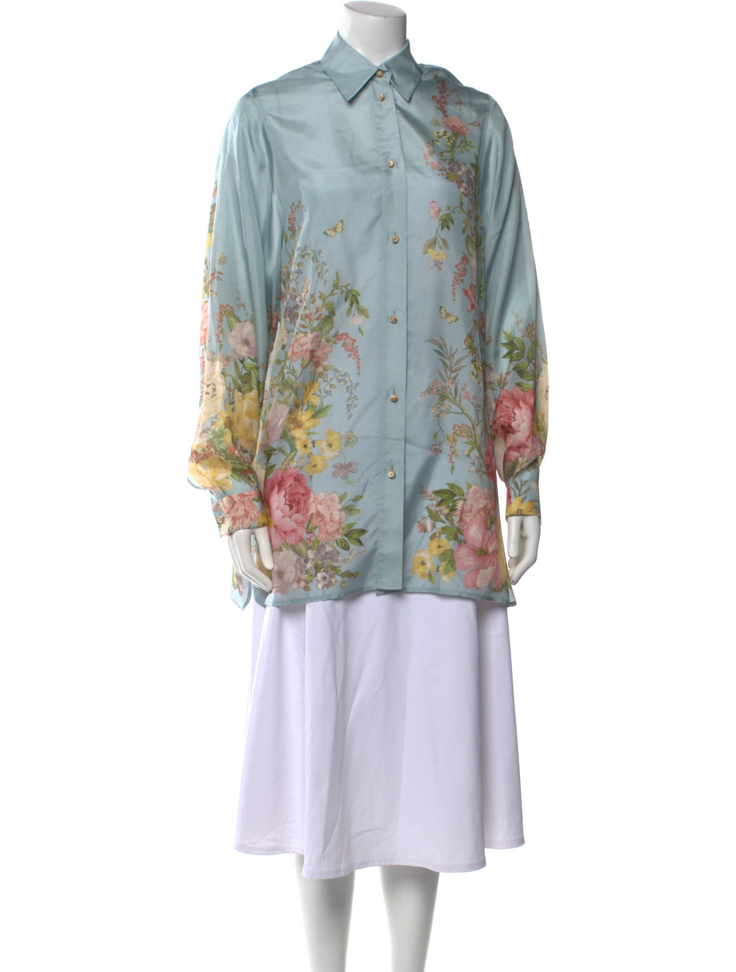 Zimmermann Silk Floral Print Tunic