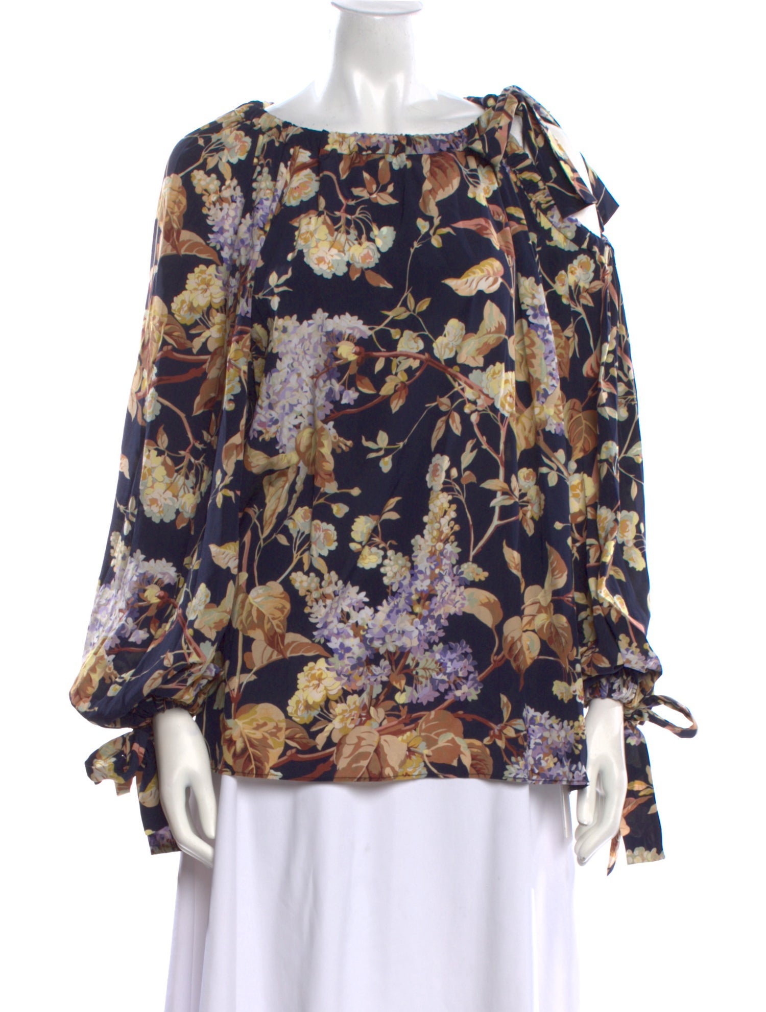 Zimmermann Silk Floral Print Blouse