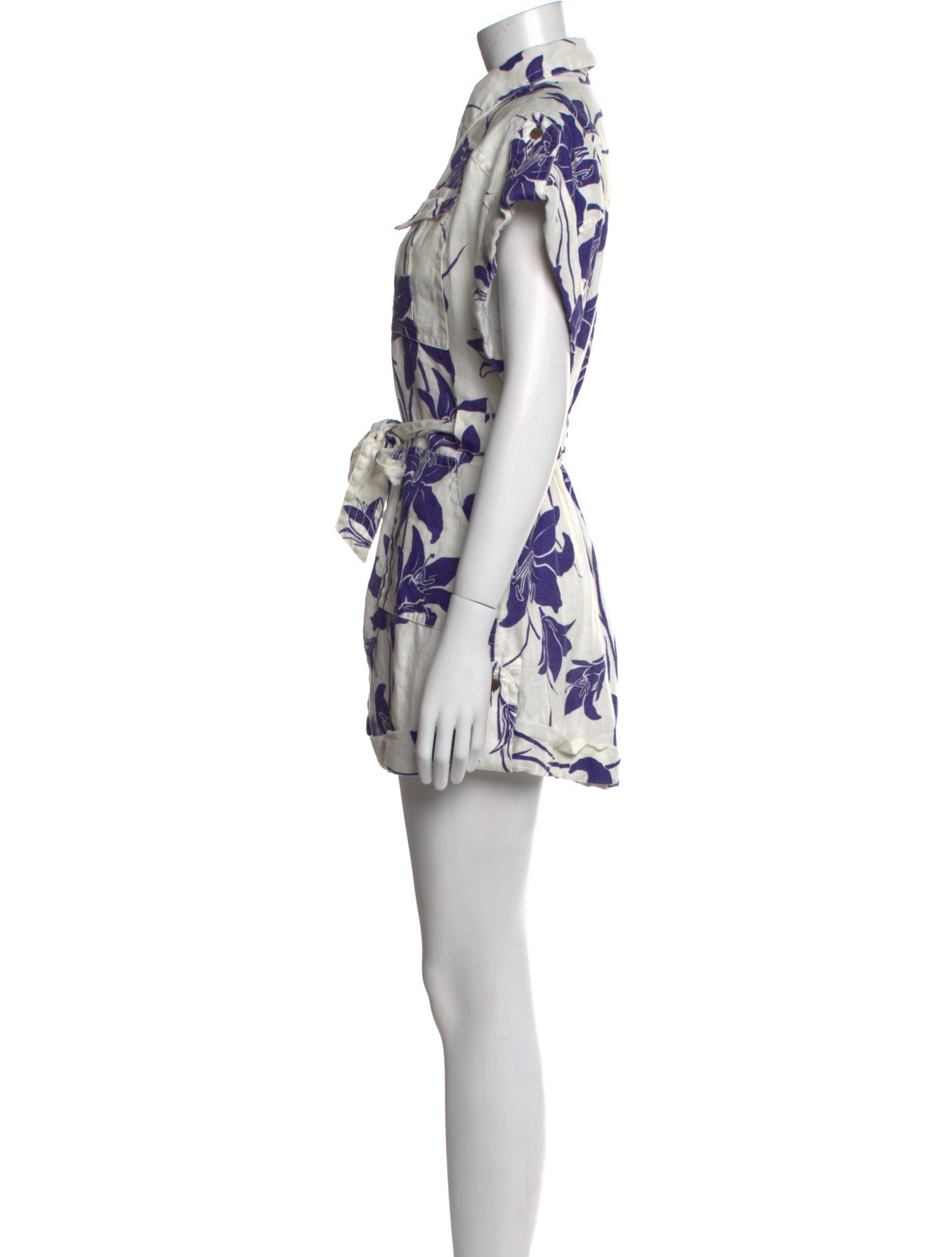 Zimmermann Linen Printed Romper