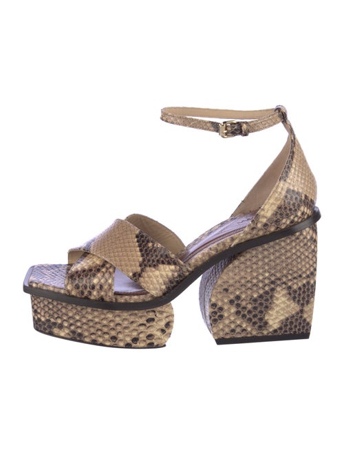 Zimmermann Water Snake Animal Print Espadrilles