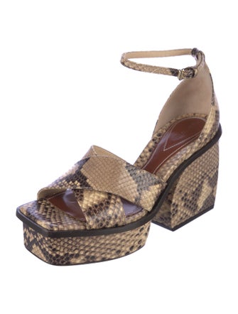 Zimmermann Water Snake Animal Print Espadrilles