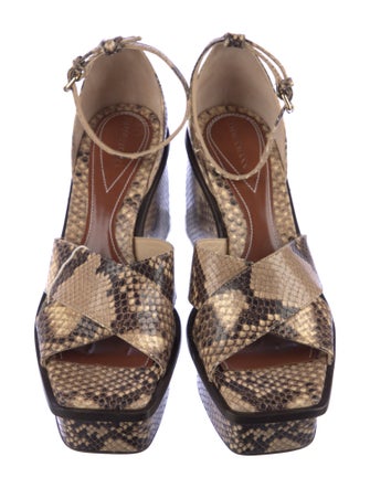 Zimmermann Water Snake Animal Print Espadrilles