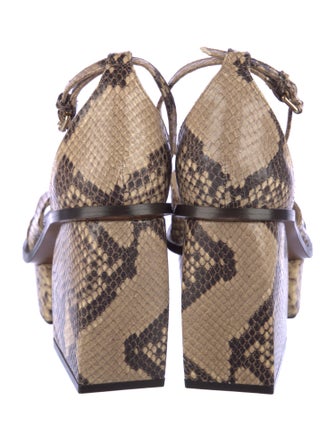 Zimmermann Water Snake Animal Print Espadrilles