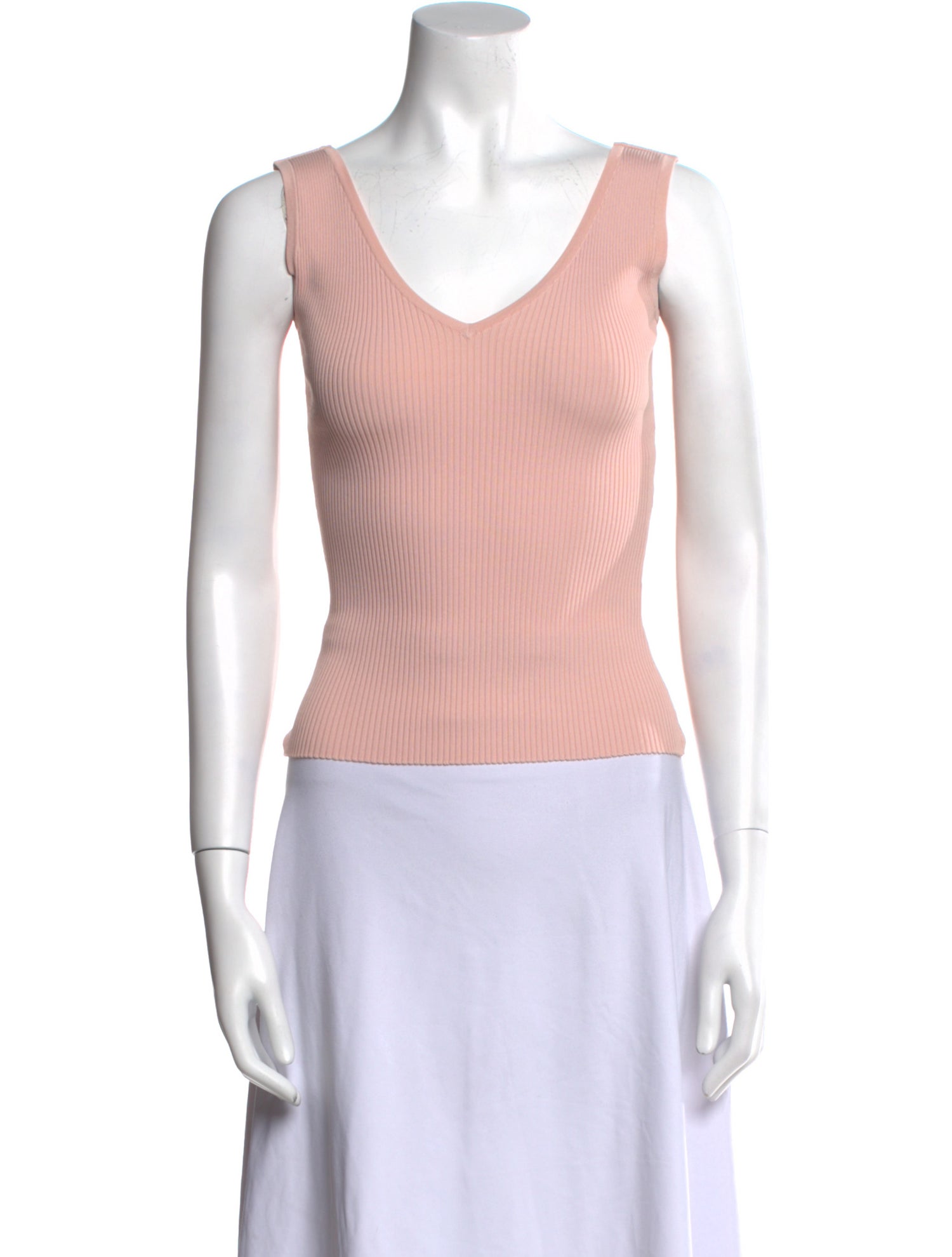 Zimmermann V-Neck Sleeveless Crop Top