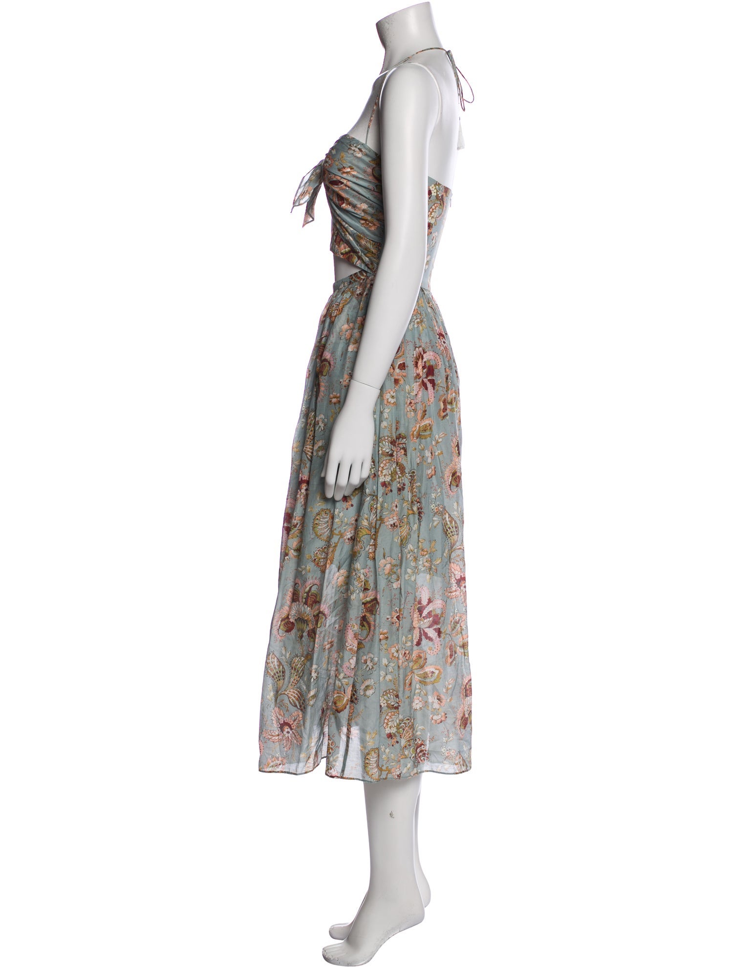Zimmermann Floral Print Midi Length Dress