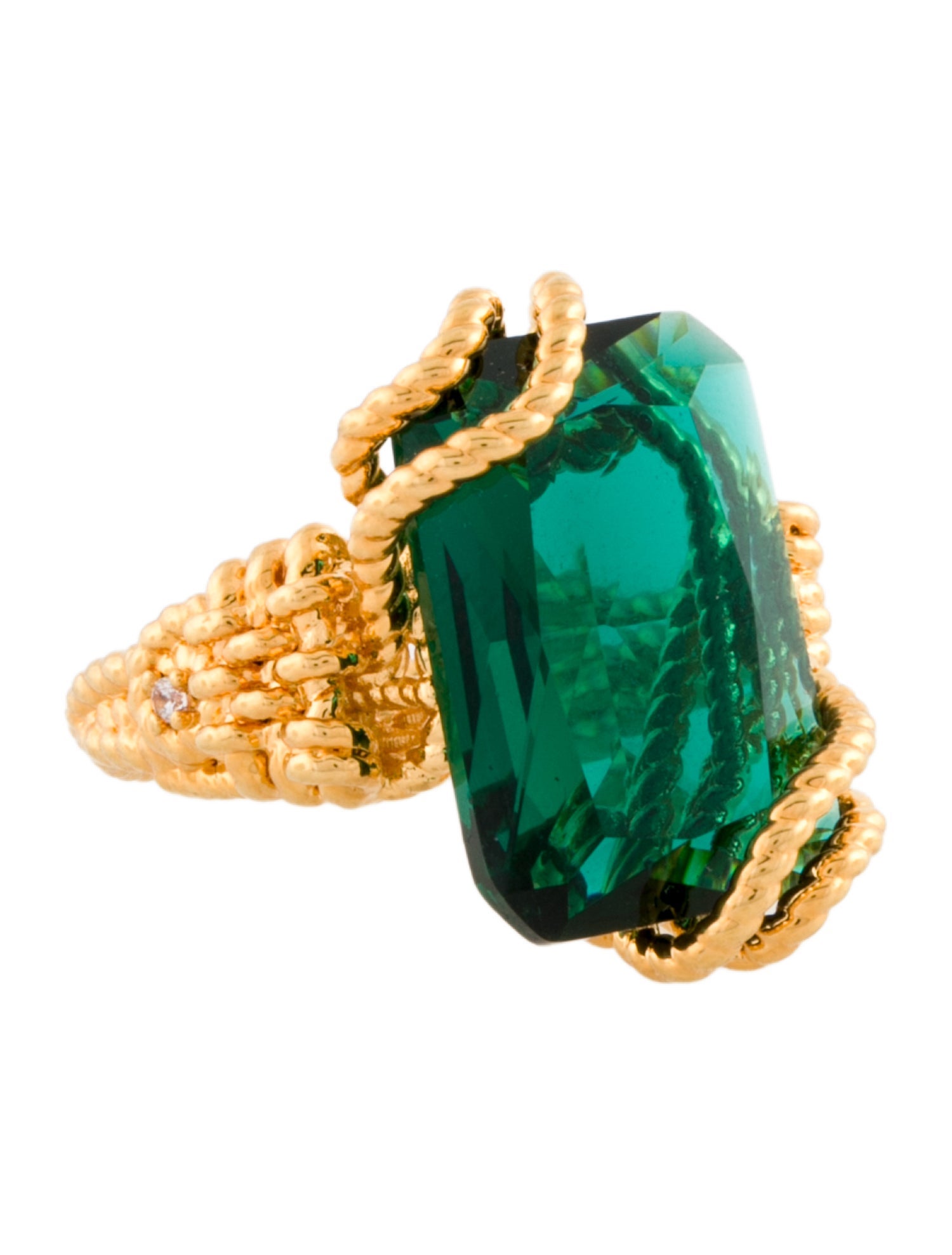 Zimmermann Crystal Tangled Rope Cocktail Ring