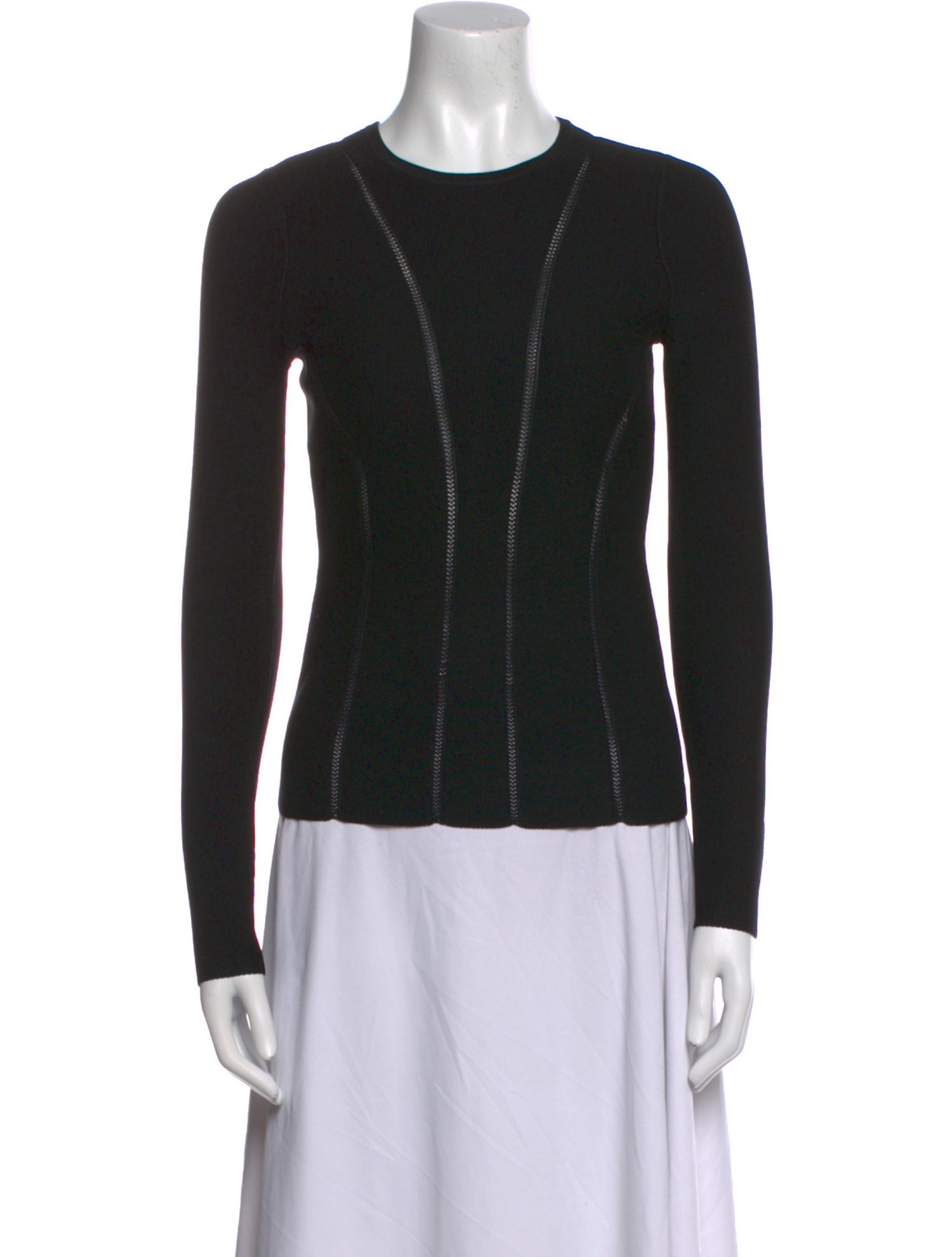 Zimmermann Crew Neck Long Sleeve Top