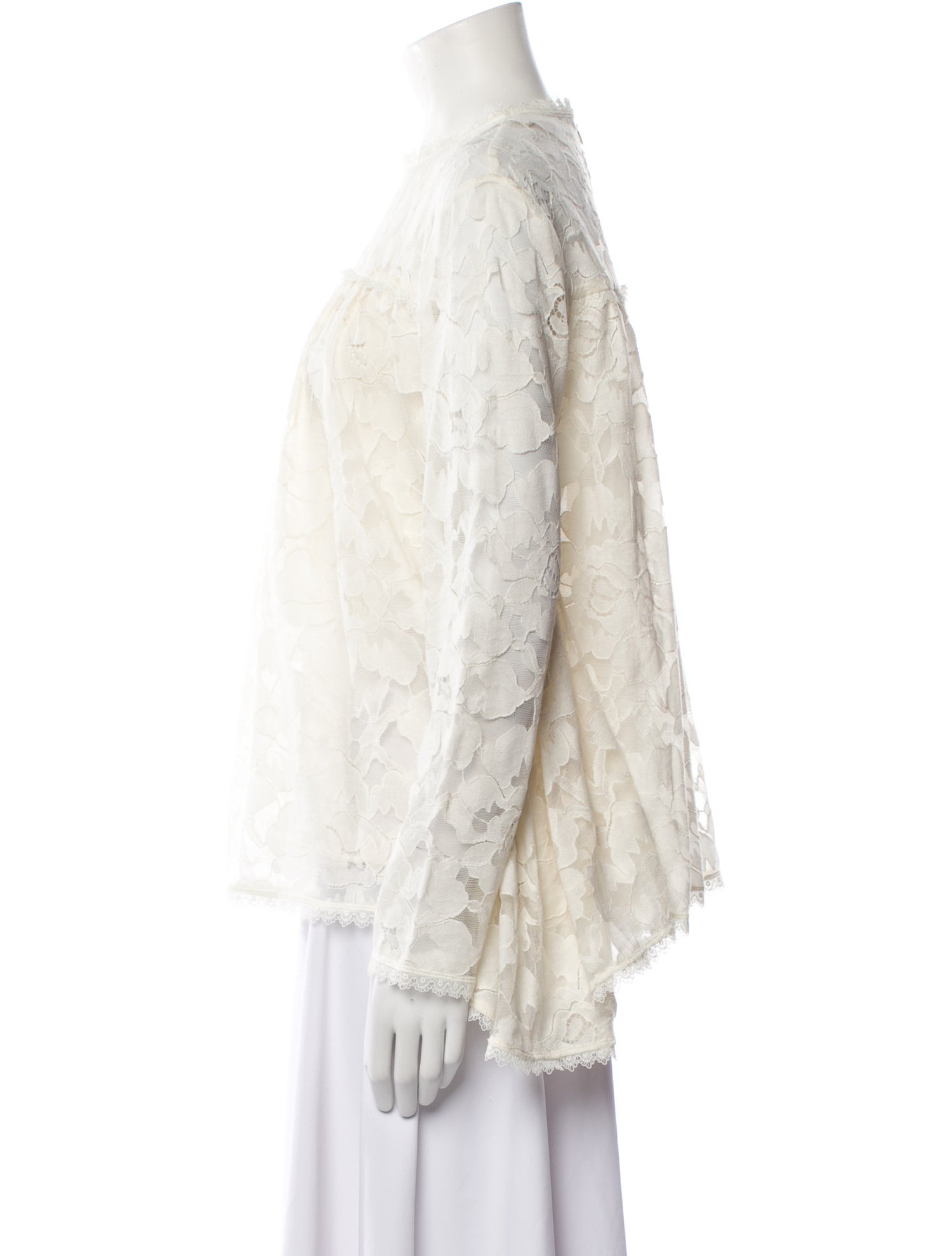 Zimmermann Lace Lace Pattern Blouse