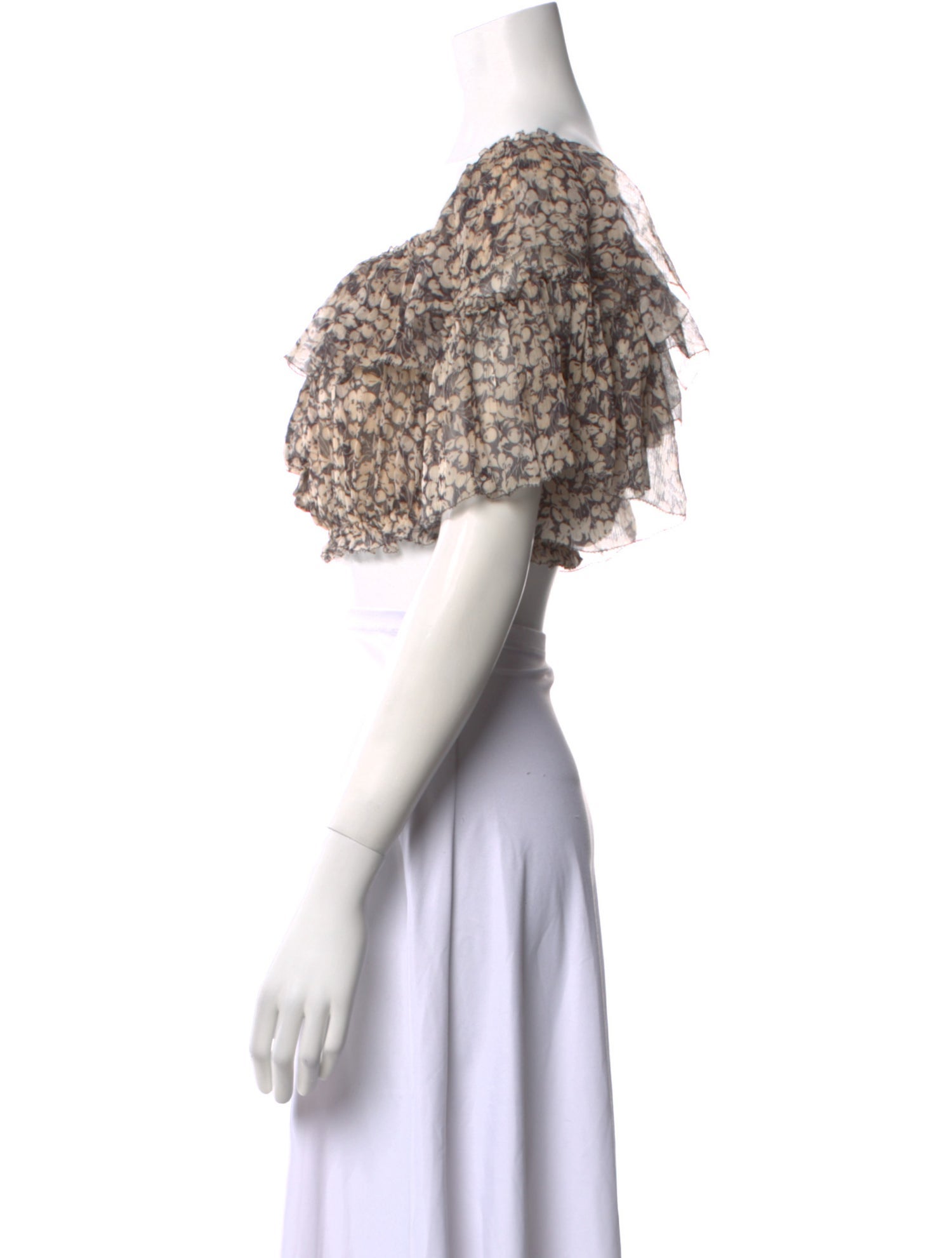 Zimmermann Silk Printed Crop Top