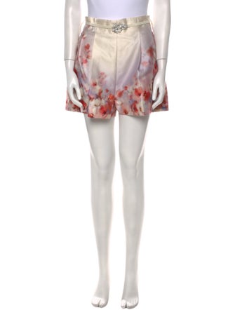 Zimmermann Printed Mini Shorts