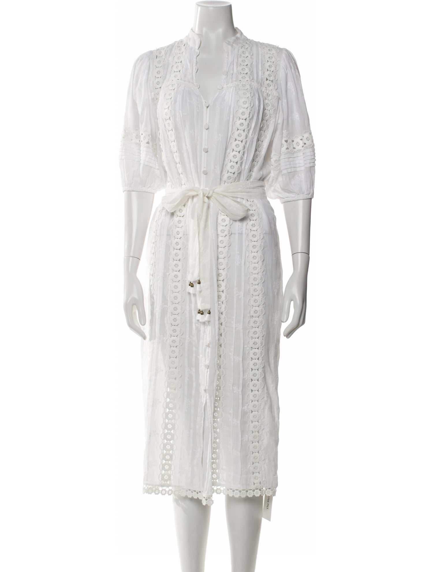 Zimmermann V-Neck Midi Length Dress