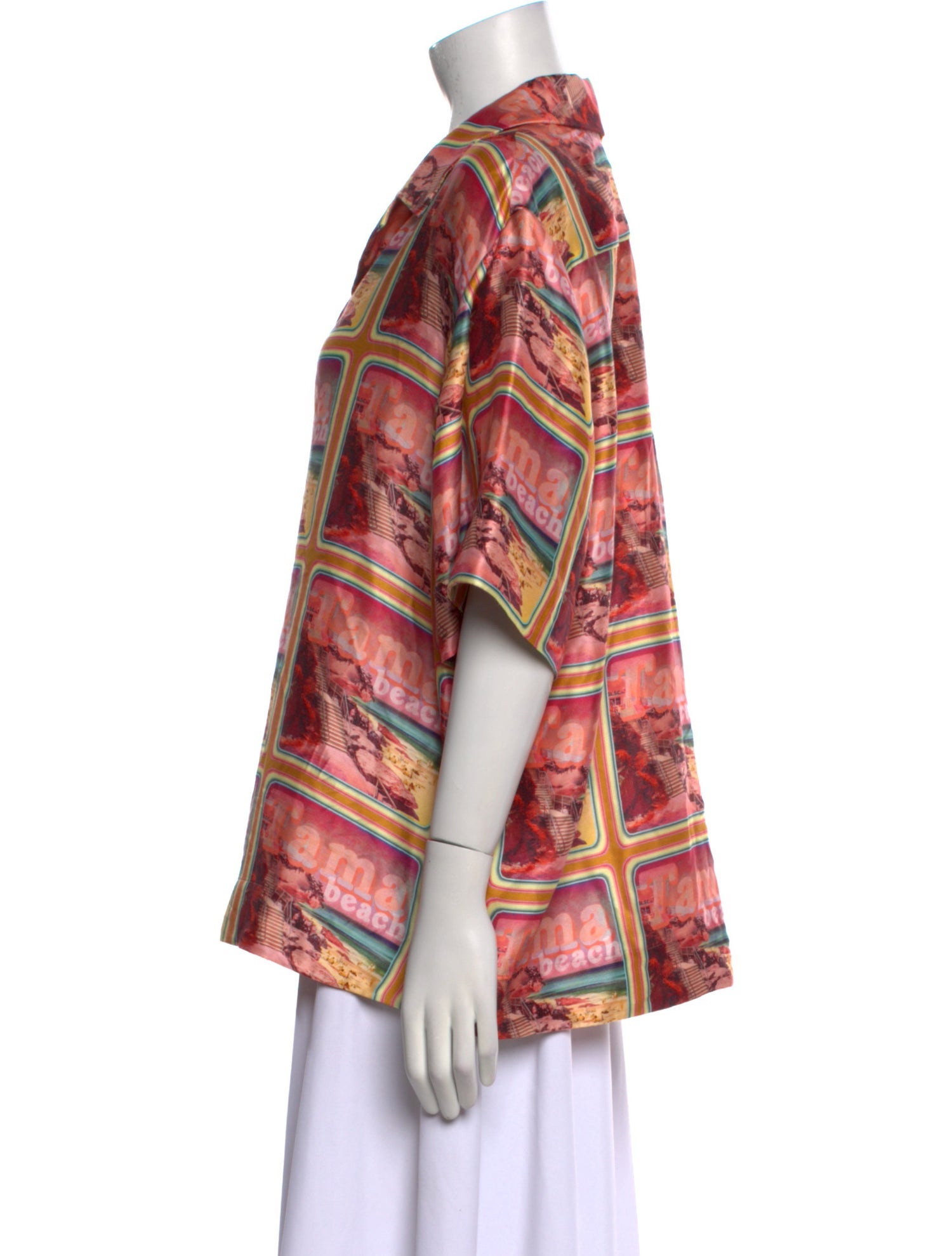 Zimmermann Silk Printed Button-Up Top