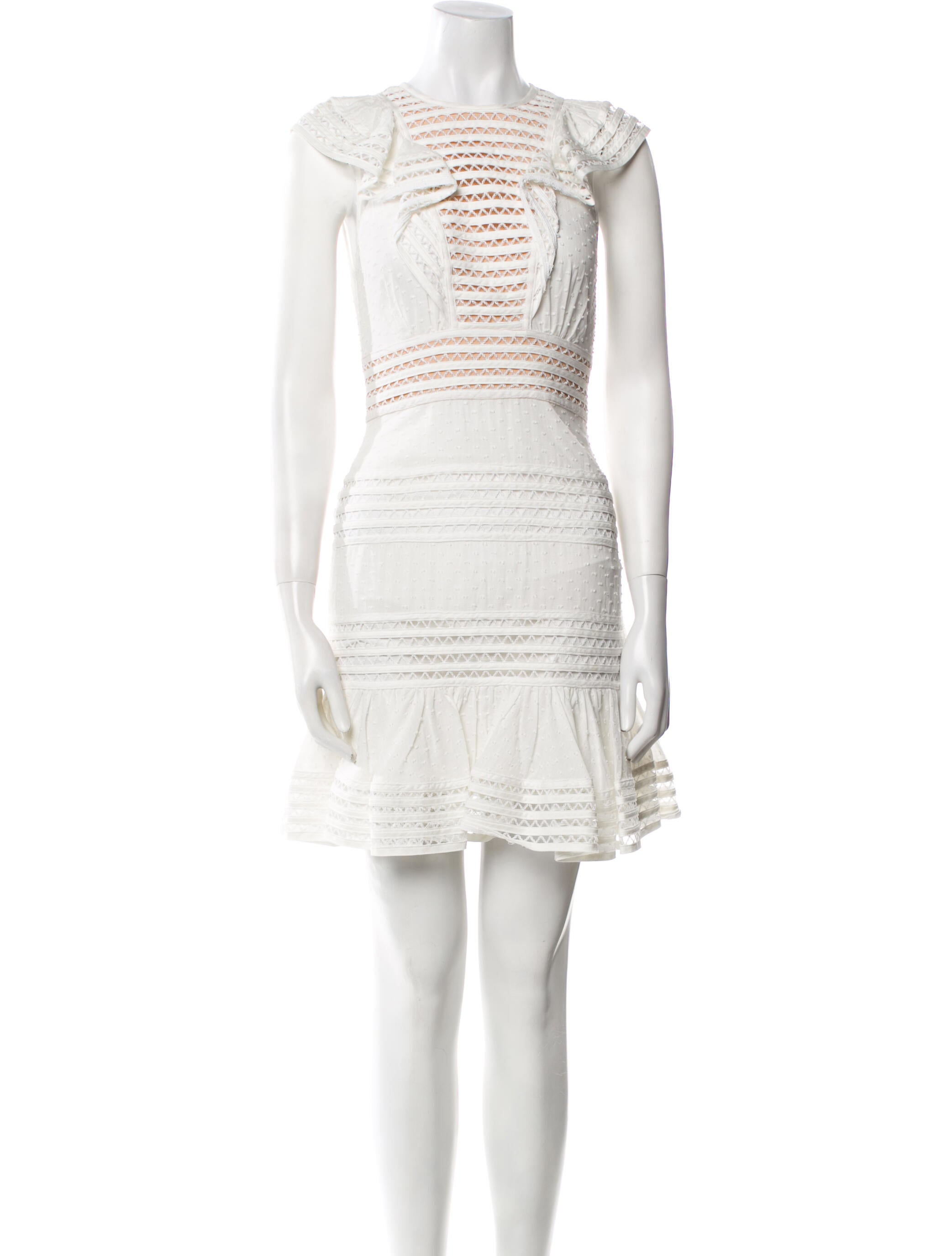 Zimmermann Bateau Neckline Mini Dress