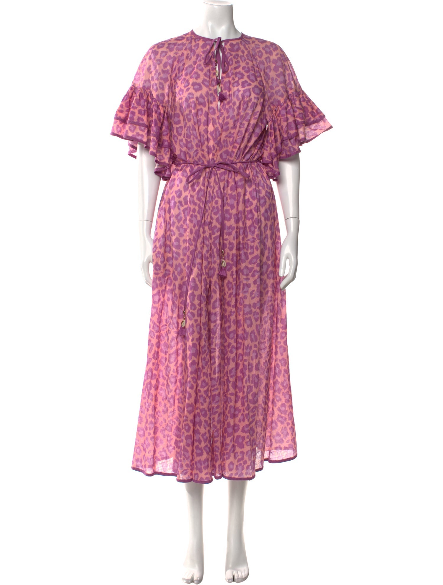 Zimmermann Animal Print Long Dress