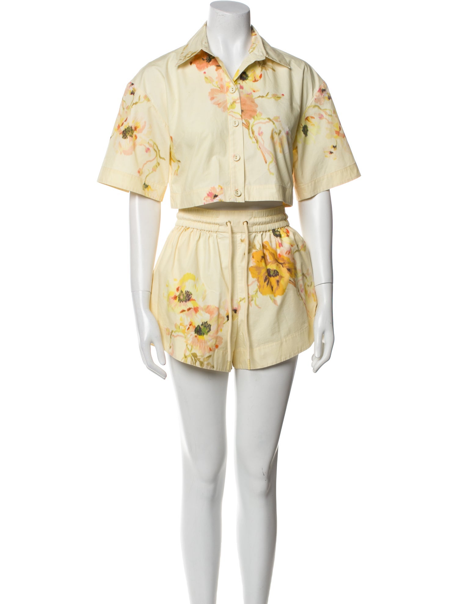 Zimmermann Floral Print Short Set