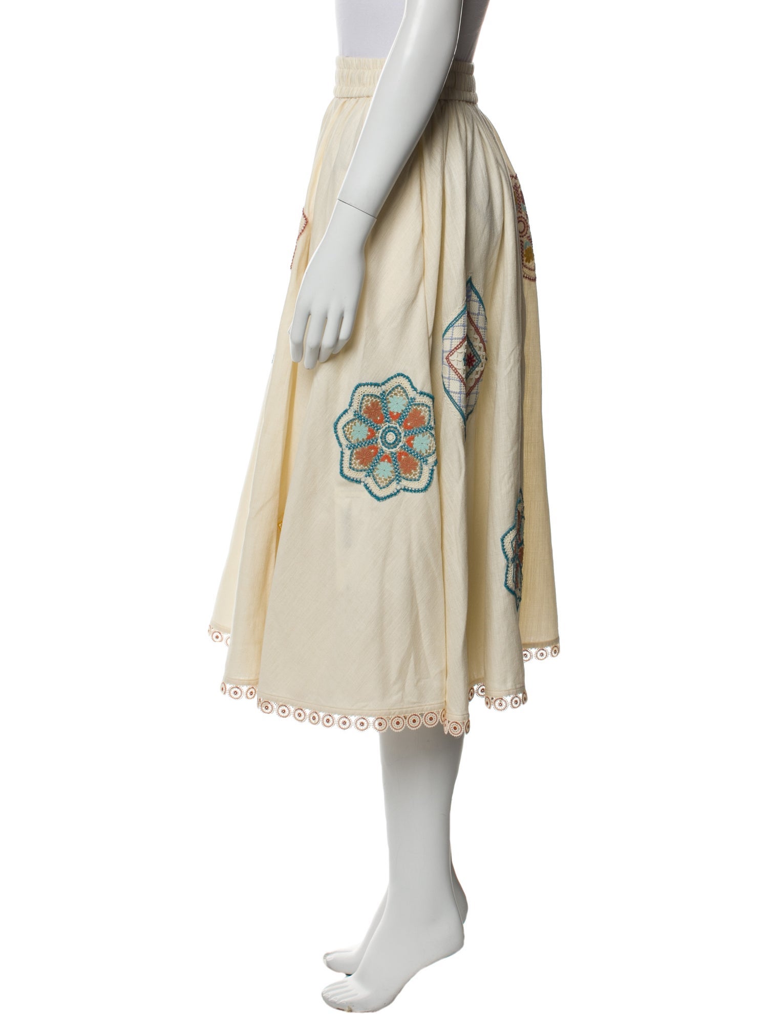 Zimmermann Printed Midi Length Skirt