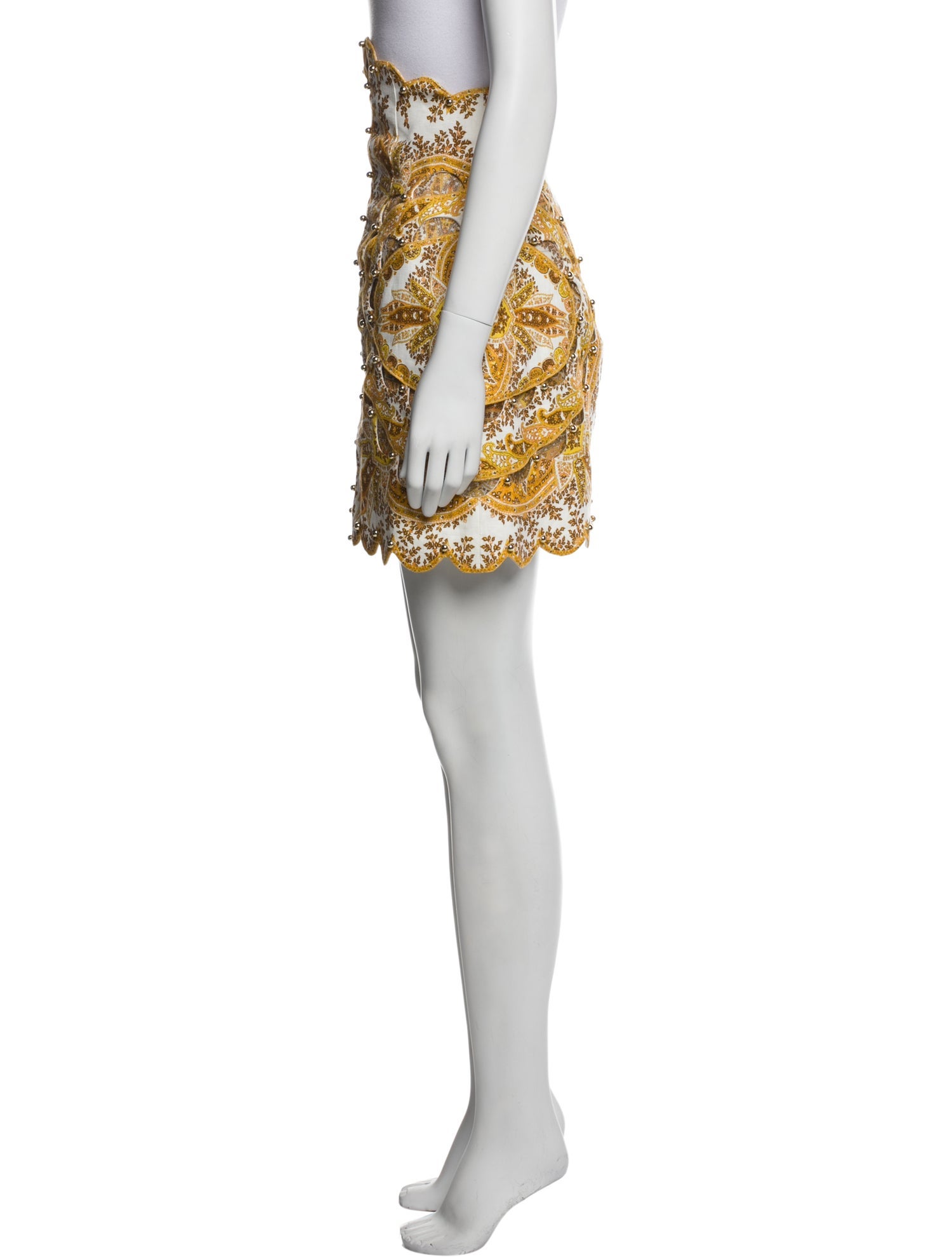 Zimmermann Linen Knee-Length Skirt