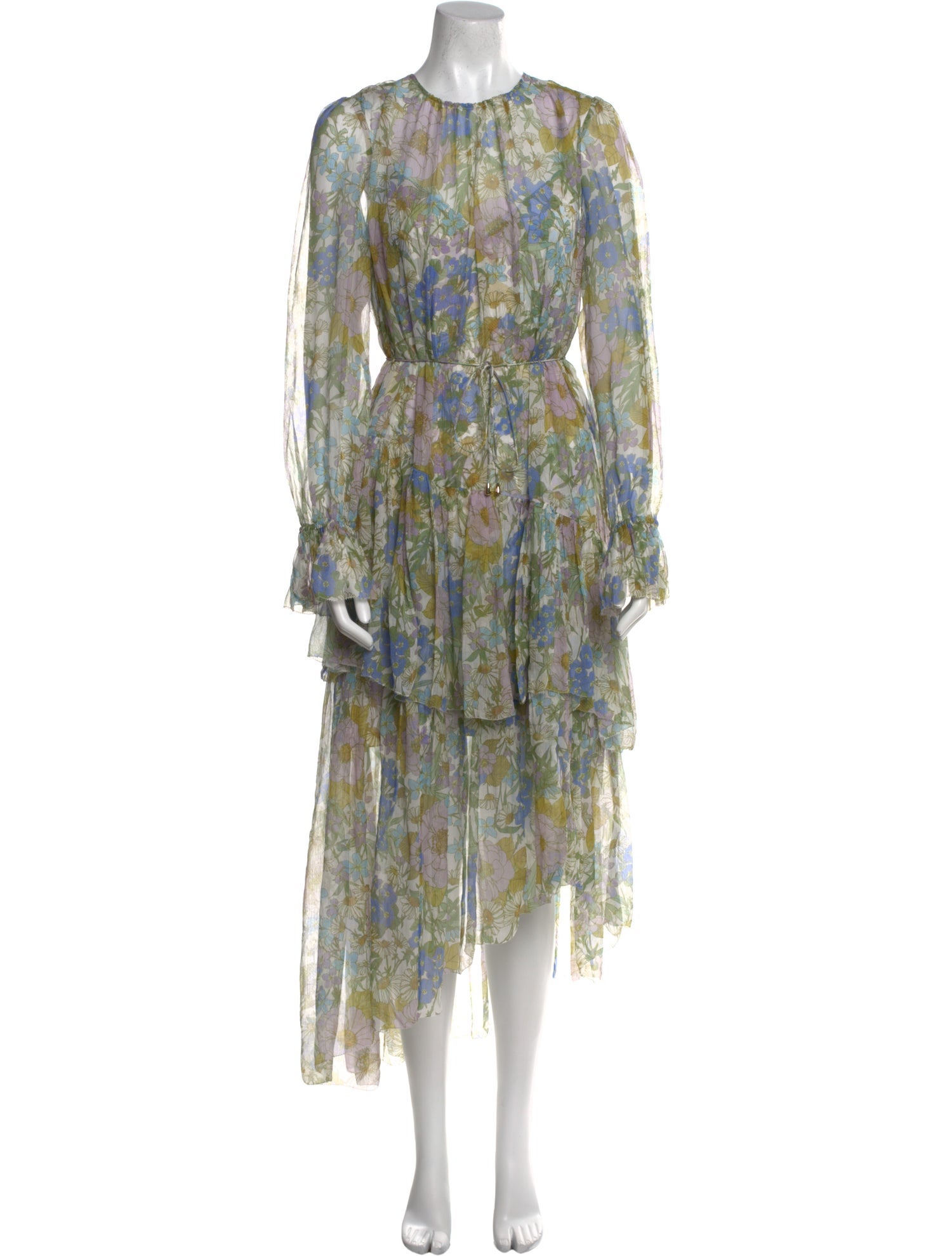 Zimmermann Floral Print Long Dress