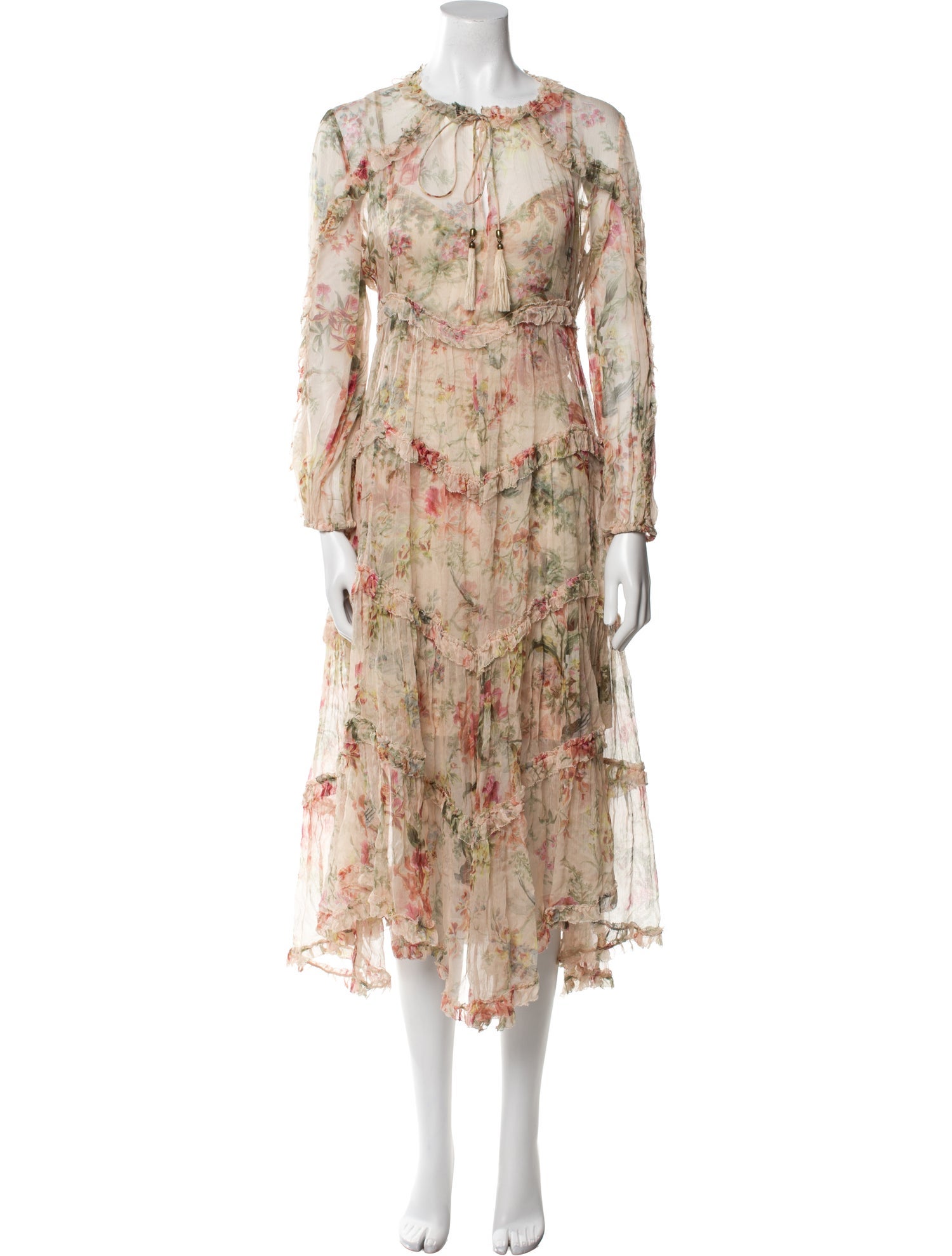 Zimmermann Floral Print Long Dress
