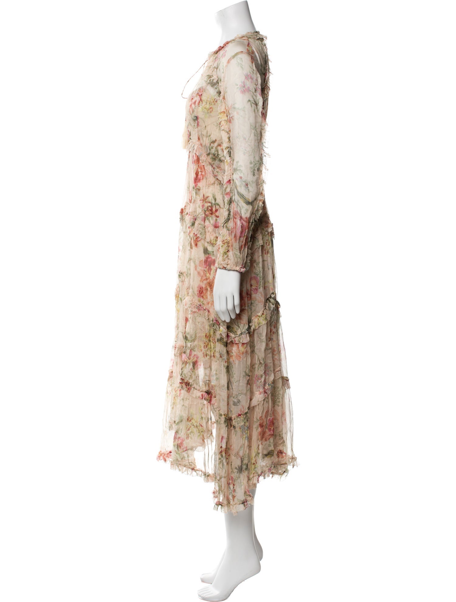 Zimmermann Floral Print Long Dress