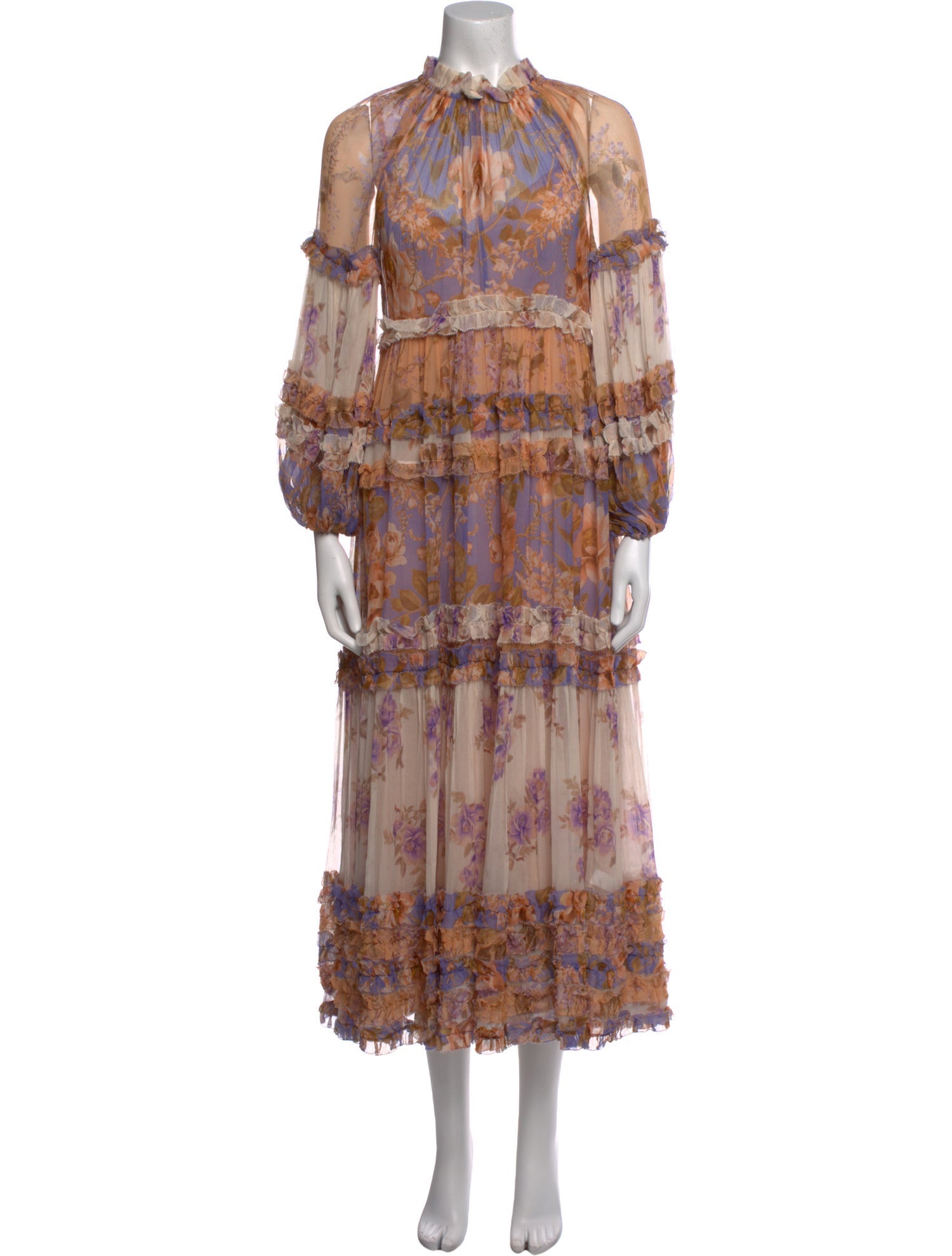 Zimmermann Floral Print Long Dress