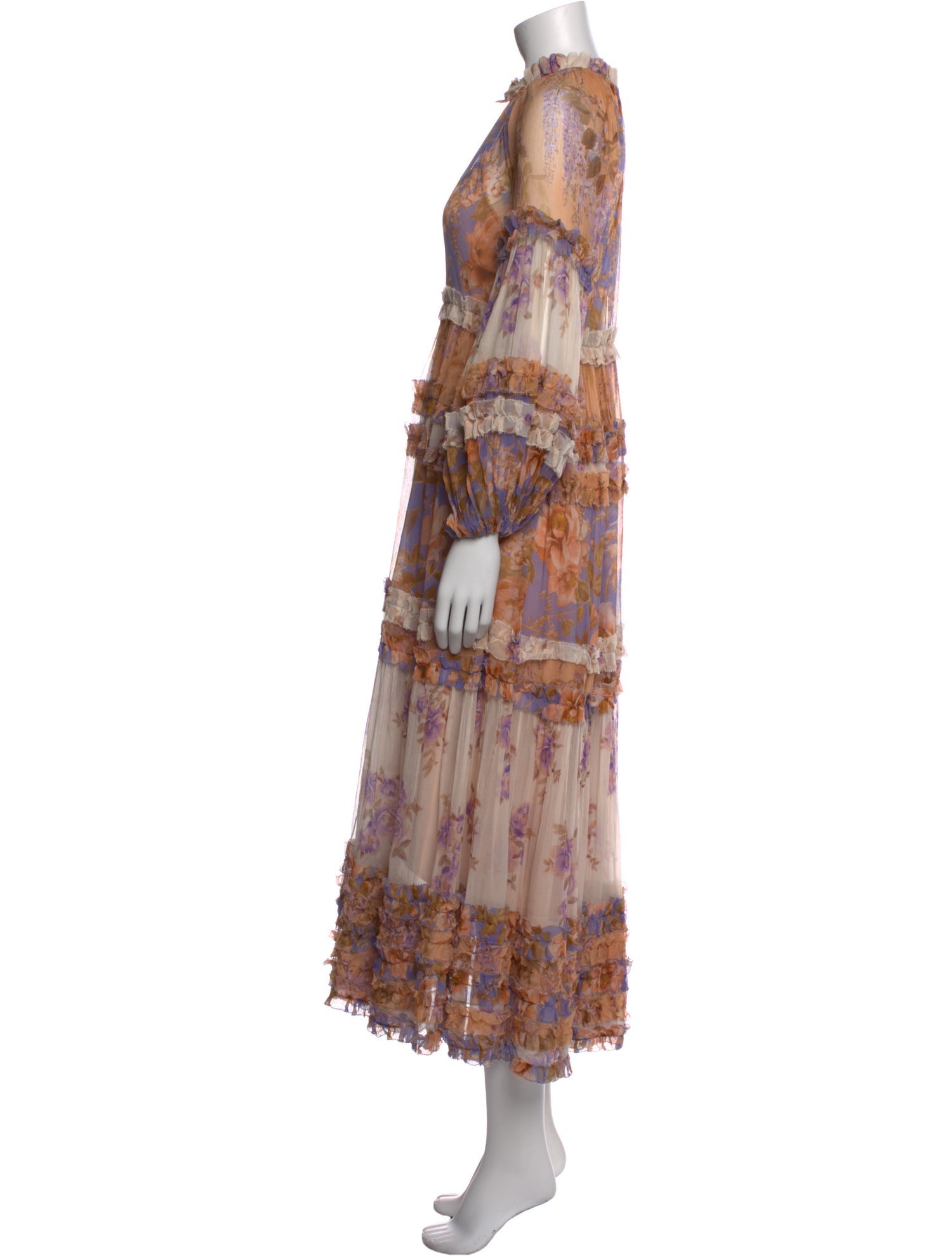 Zimmermann Floral Print Long Dress