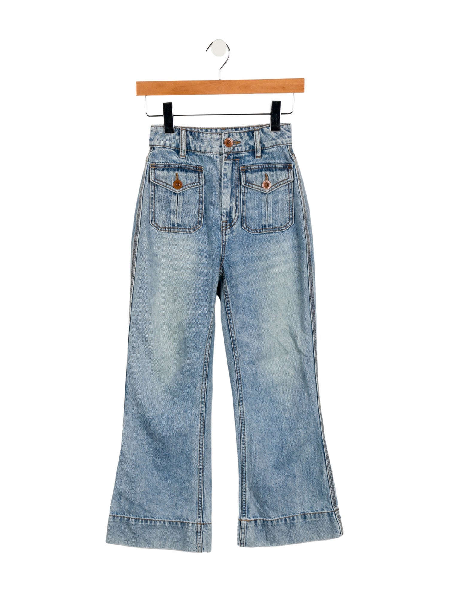 Zimmermann Mid-Rise Wide Leg Jeans