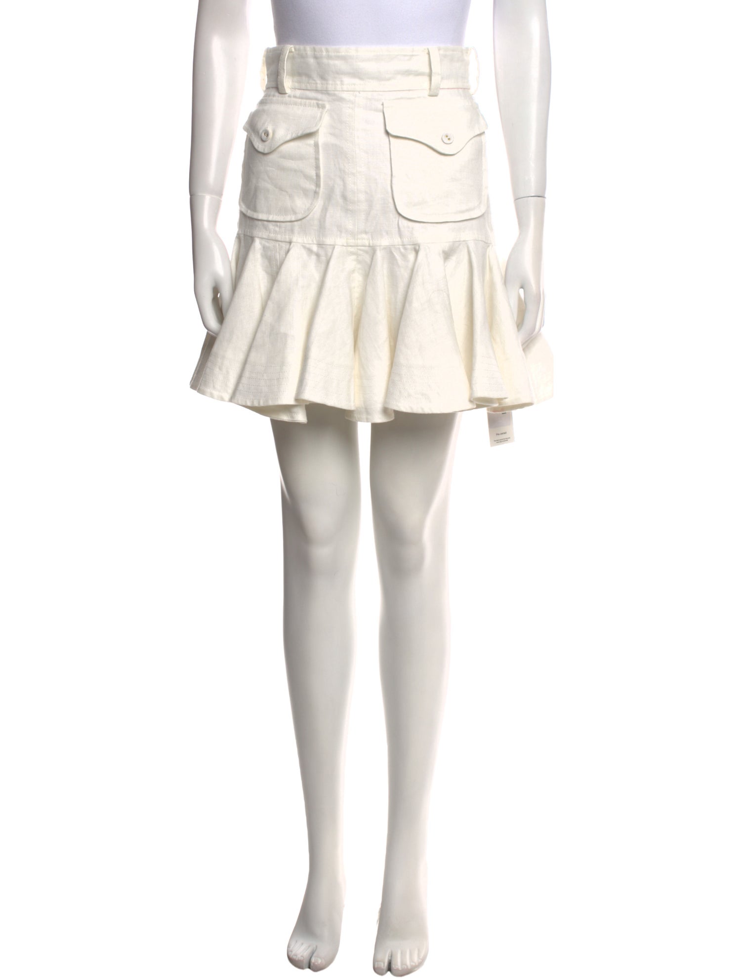 Zimmermann Linen Mini Skirt