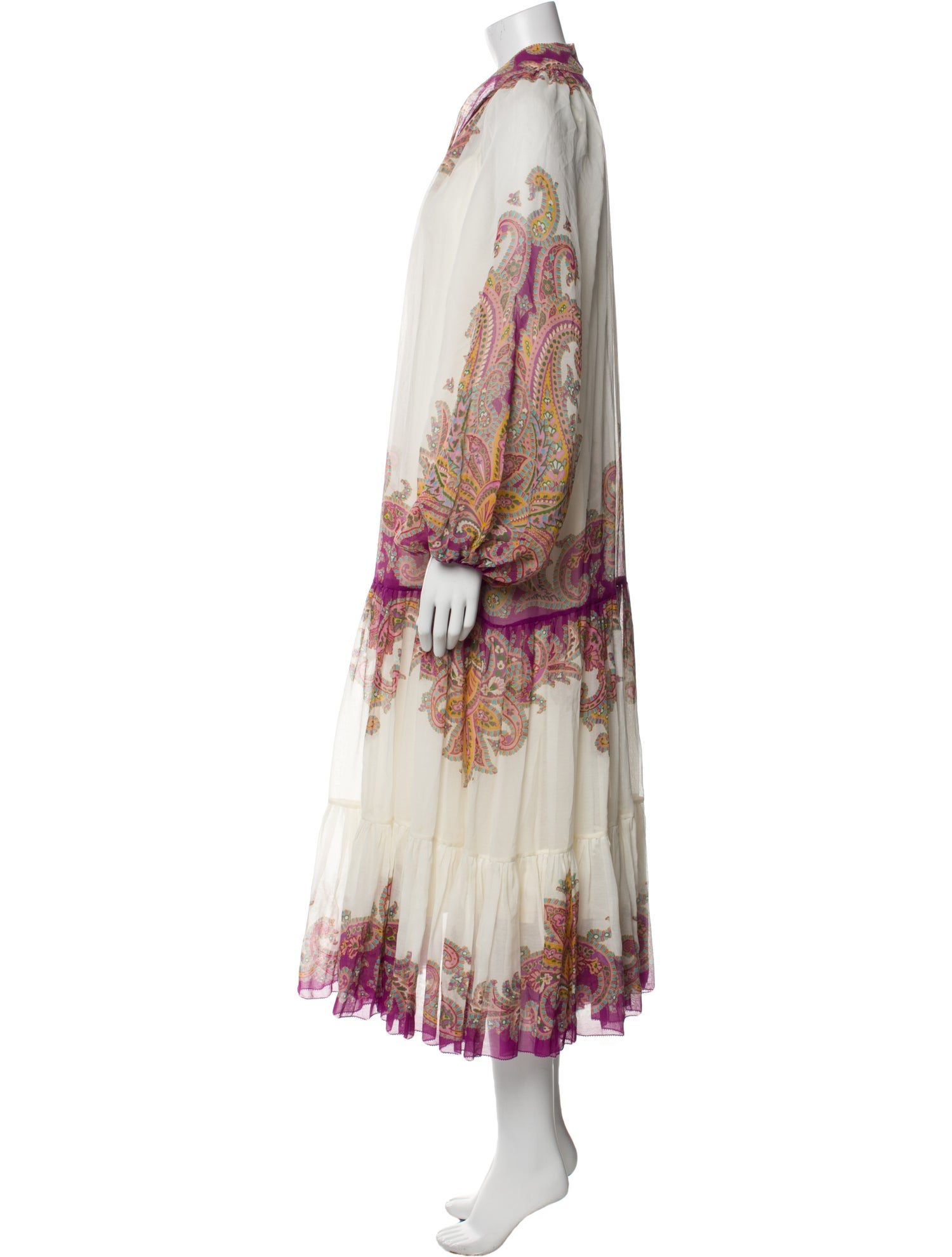 Zimmermann Floral Print Midi Length Dress