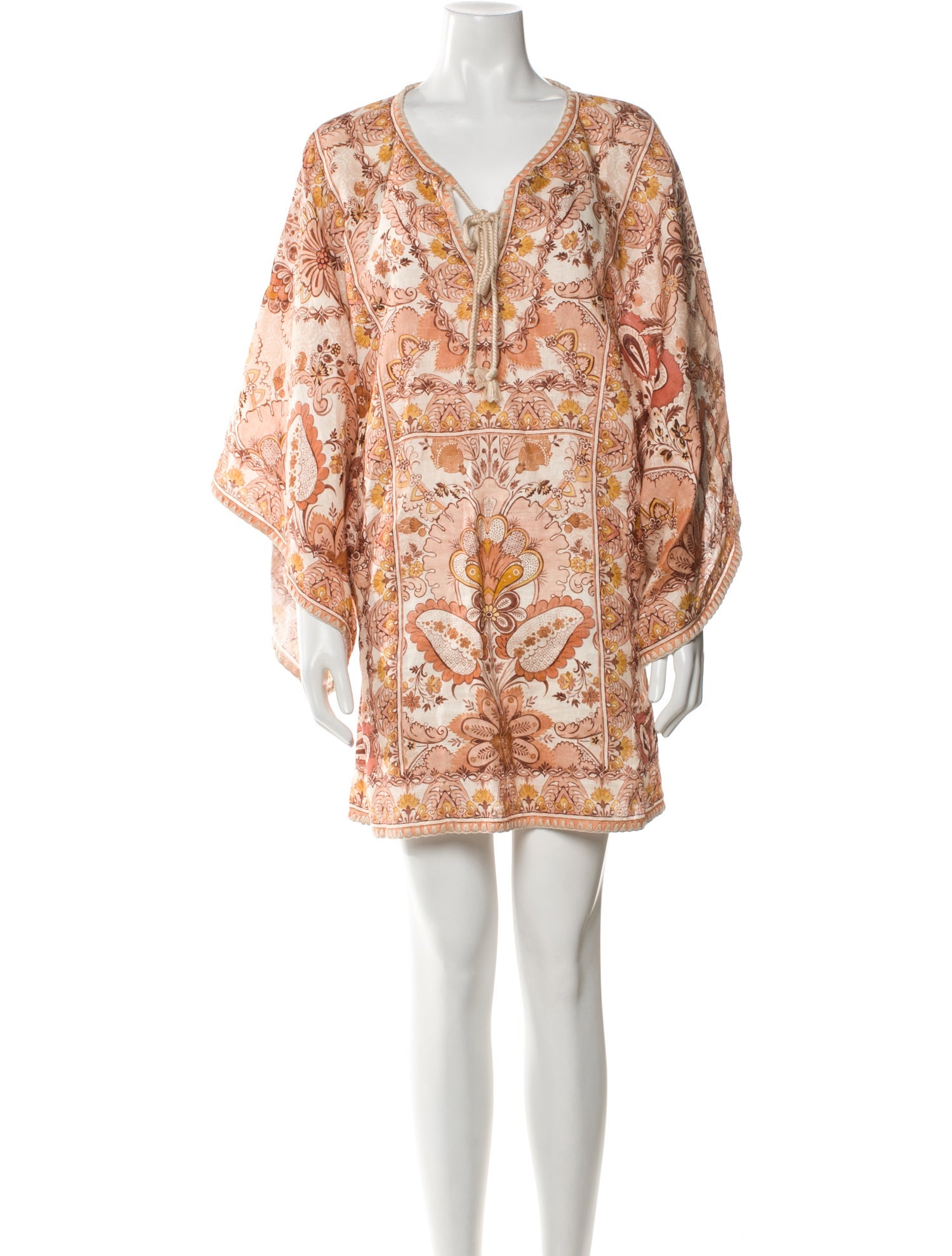Zimmermann Linen Paisley Print Tunic