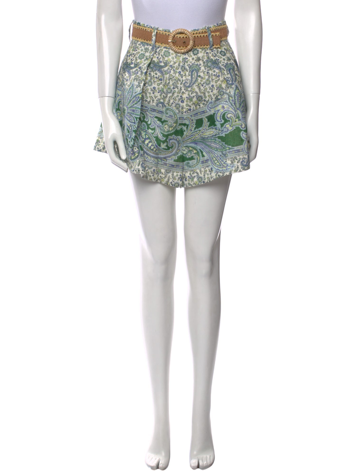 Zimmermann Linen Mini Shorts