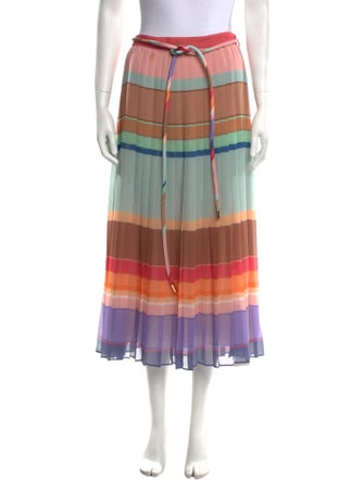 Zimmermann Striped Midi Length Skirt
