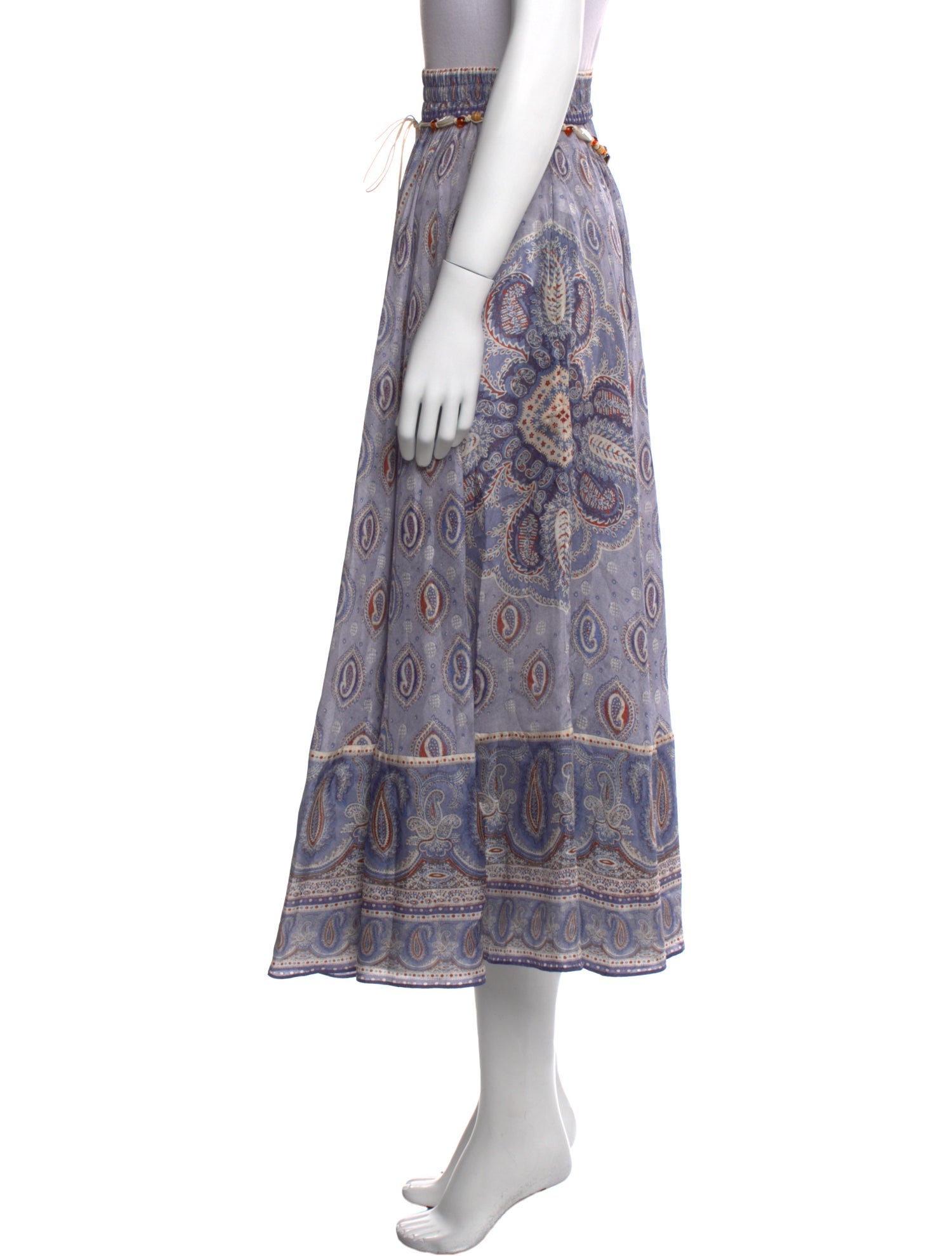 Zimmermann Silk Midi Length Skirt