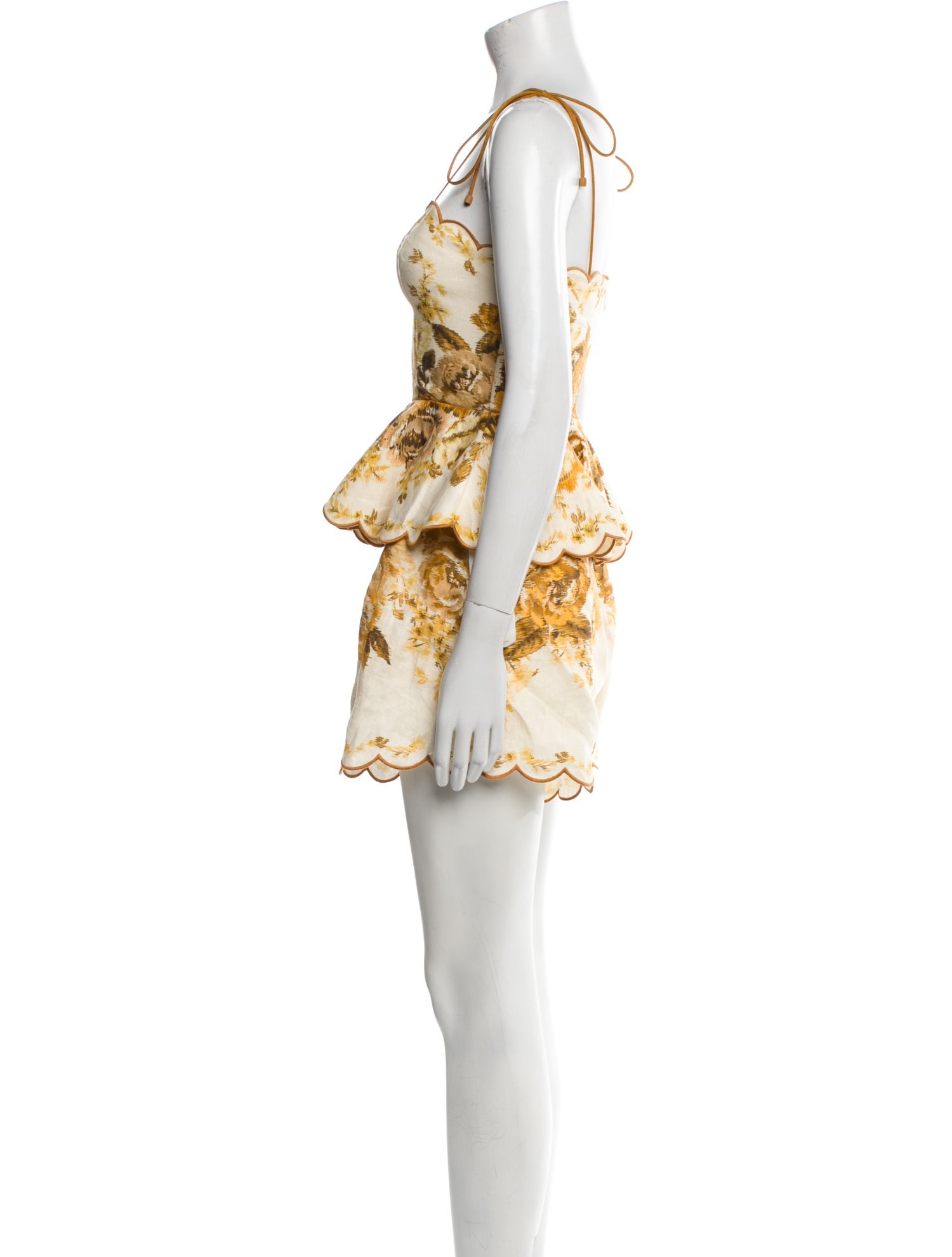 Zimmermann Linen Printed Short Set w/ Tags