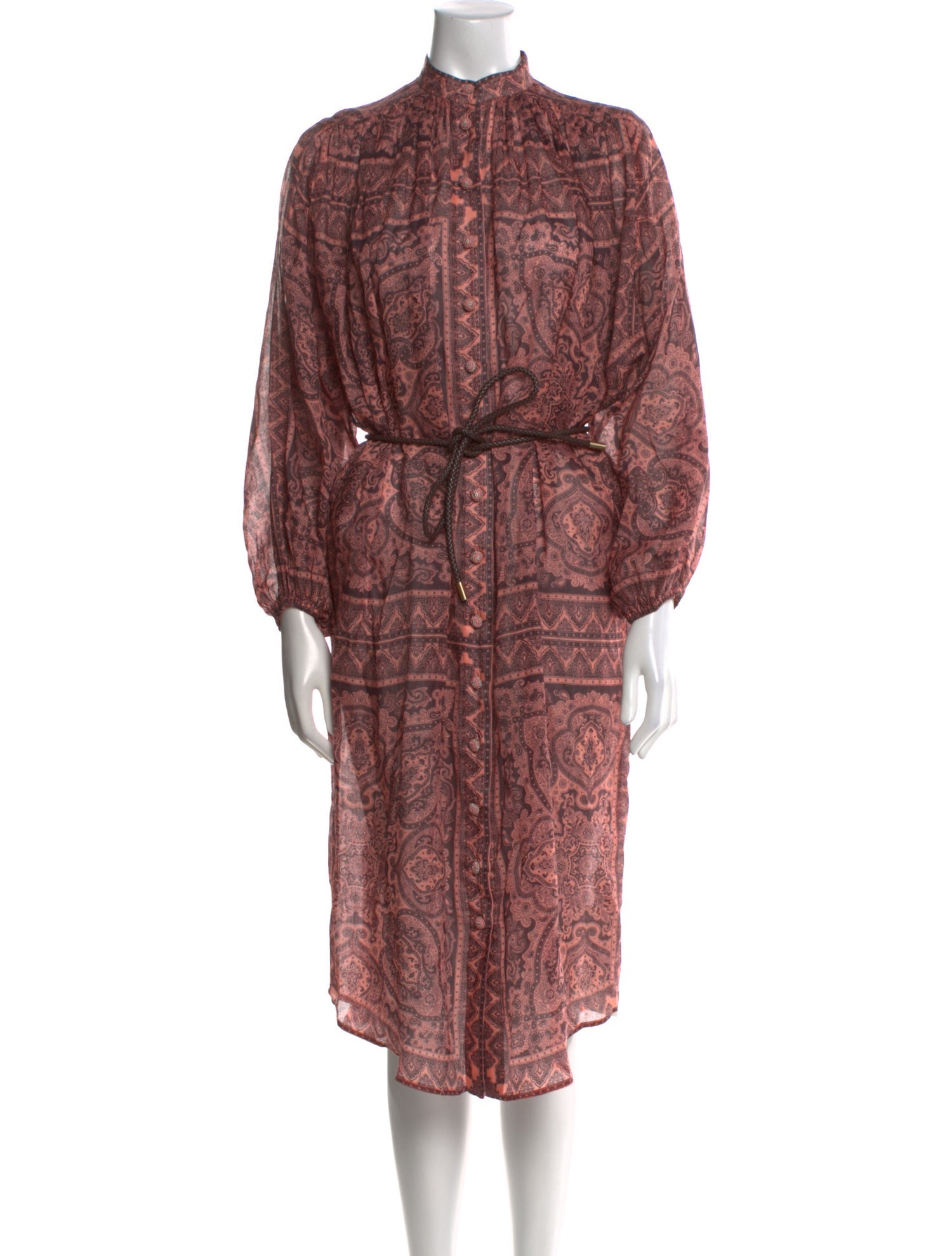 Zimmermann Paisley Print Midi Length Dress