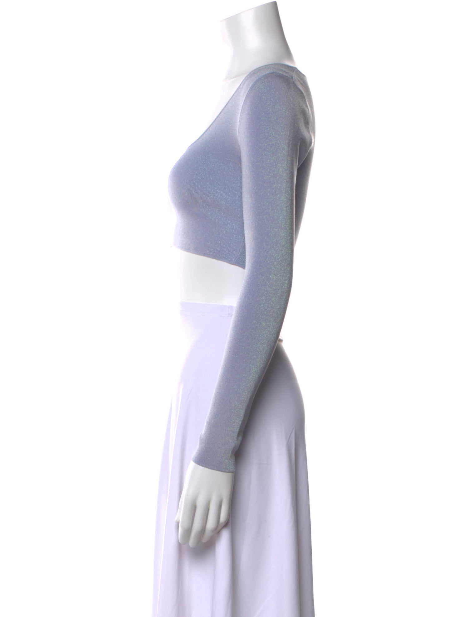 Zimmermann Linen Scoop Neck Crop Top