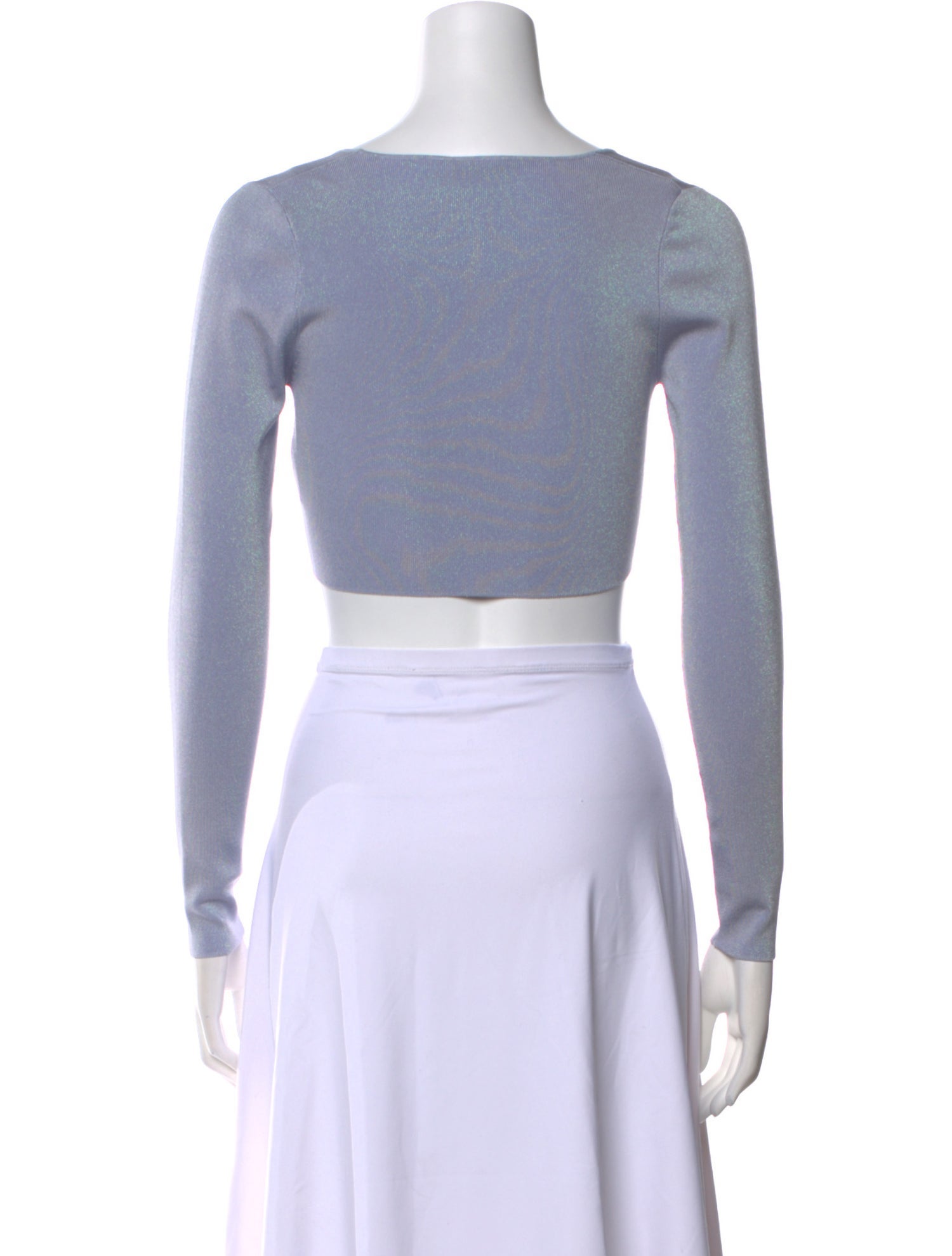 Zimmermann Linen Scoop Neck Crop Top