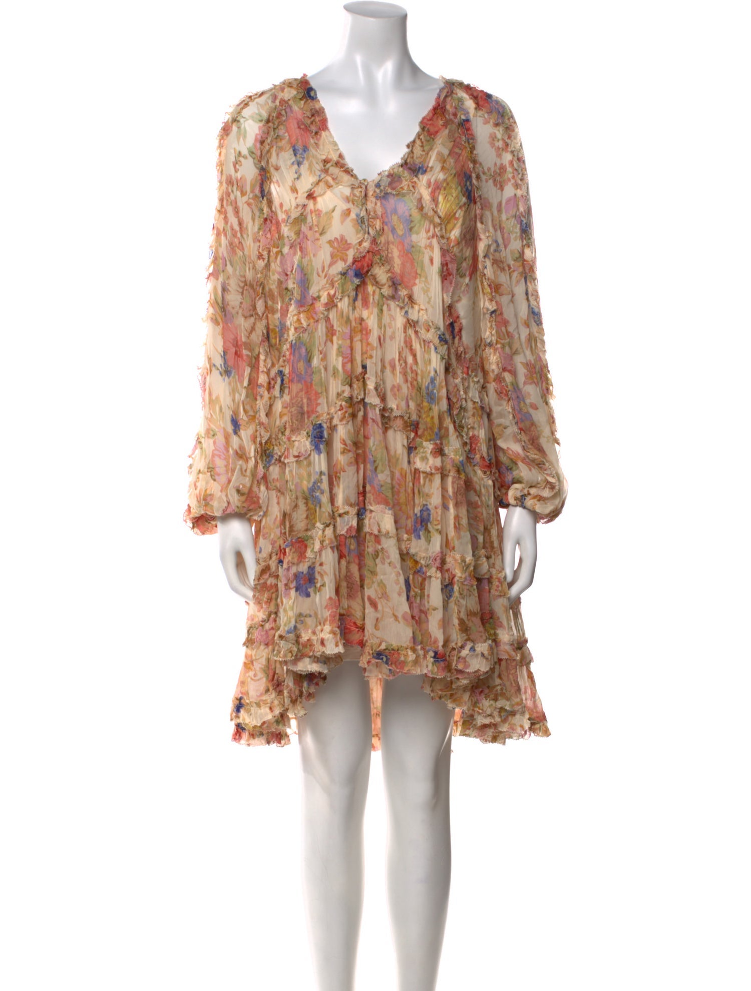 Zimmermann Floral Print Mini Dress