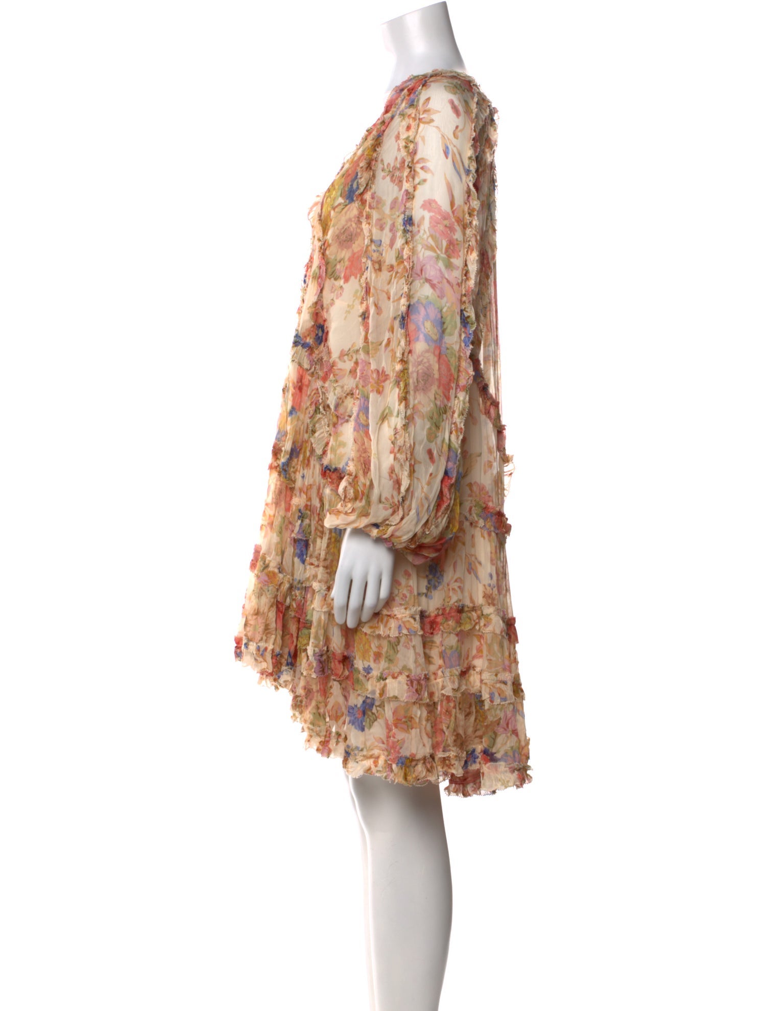 Zimmermann Floral Print Mini Dress