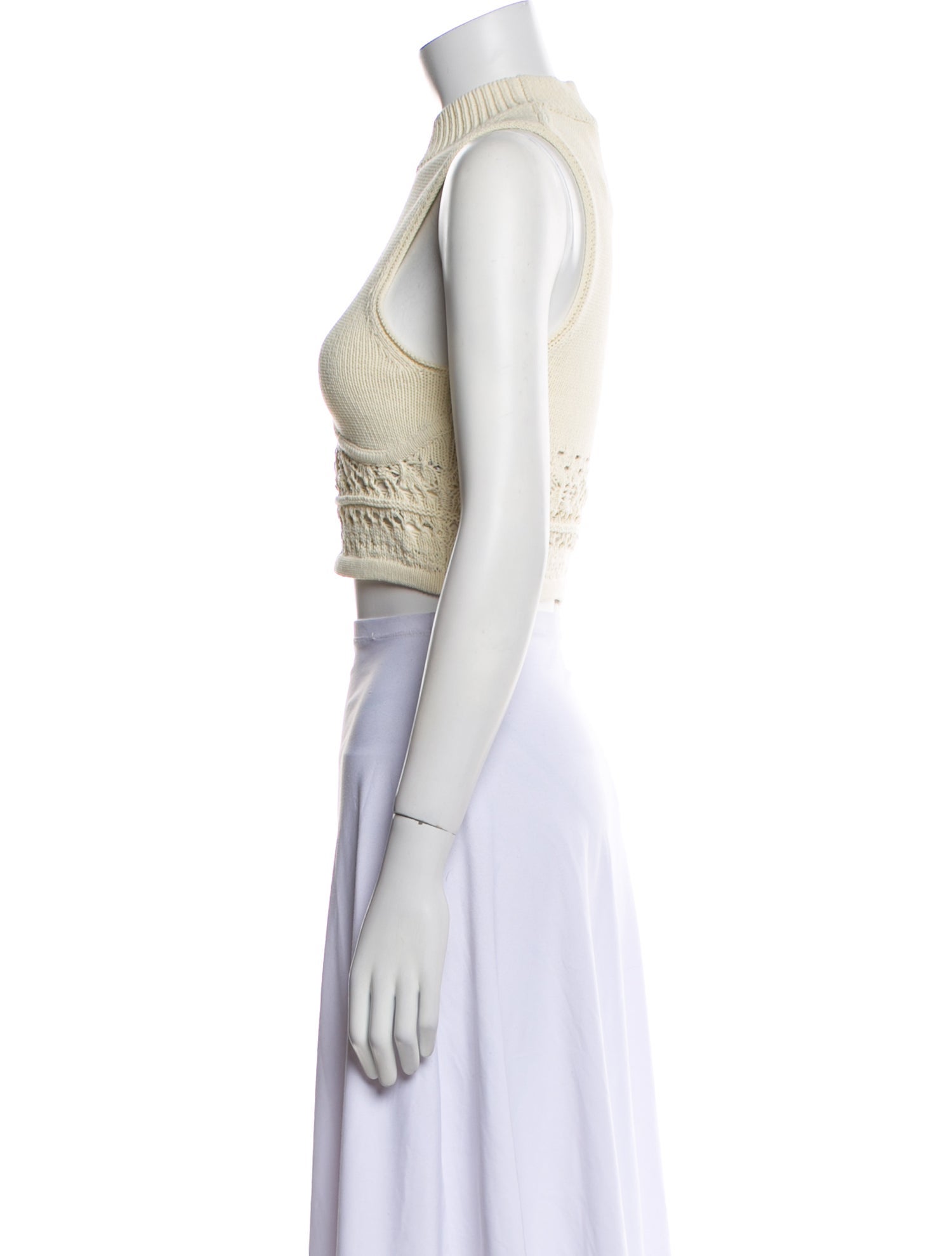 Jonathan Simkhai Mock Neck Sleeveless Crop Top w/ Tags