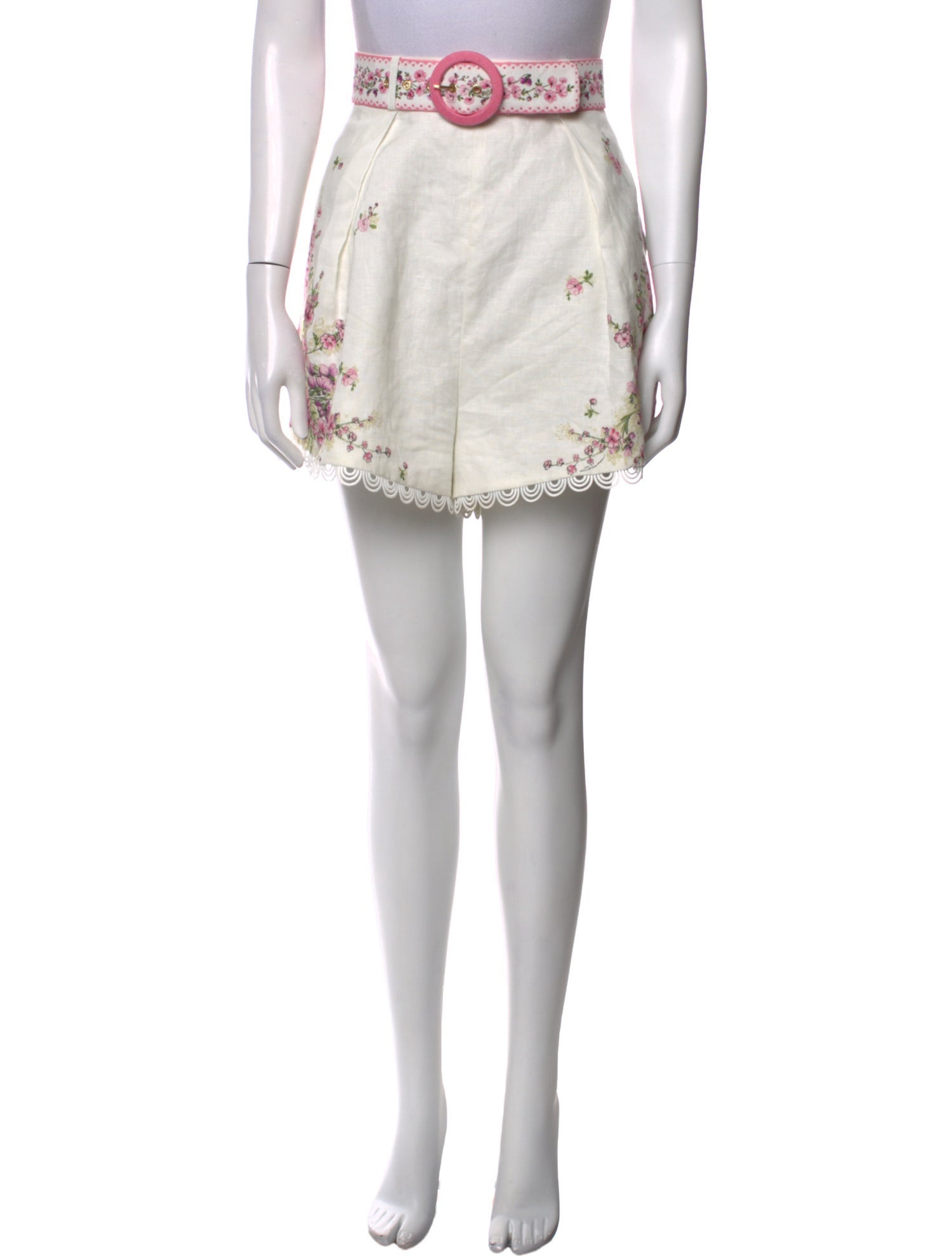 Zimmermann Linen Mini Shorts