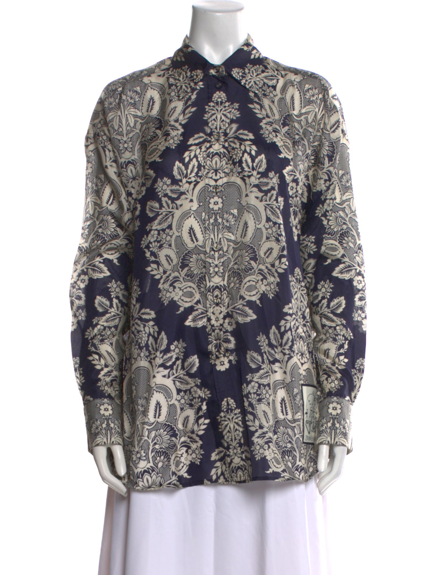 Zimmermann Silk Printed Button-Up Top