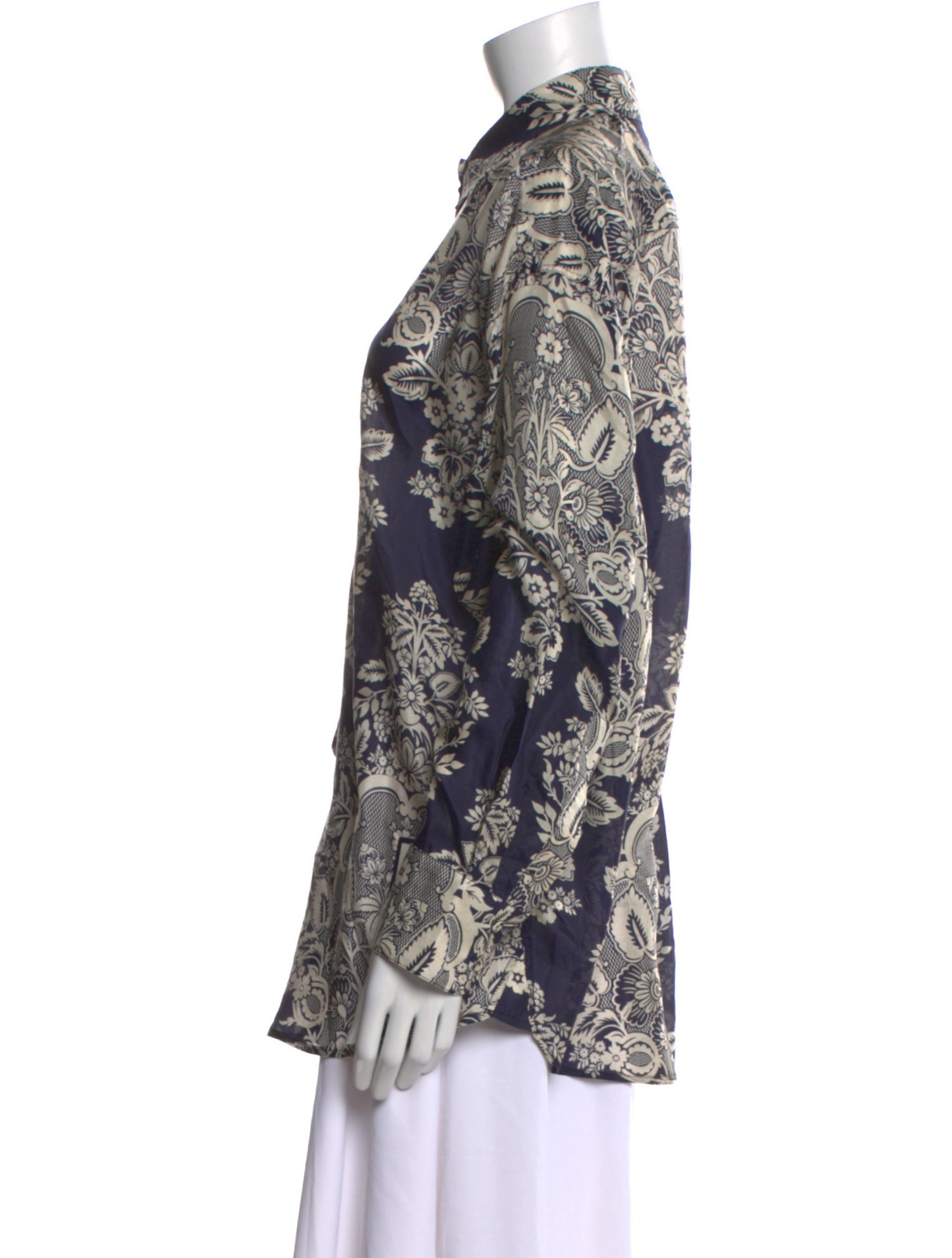 Zimmermann Silk Printed Button-Up Top