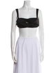 Zimmermann Linen Square Neckline Crop Top